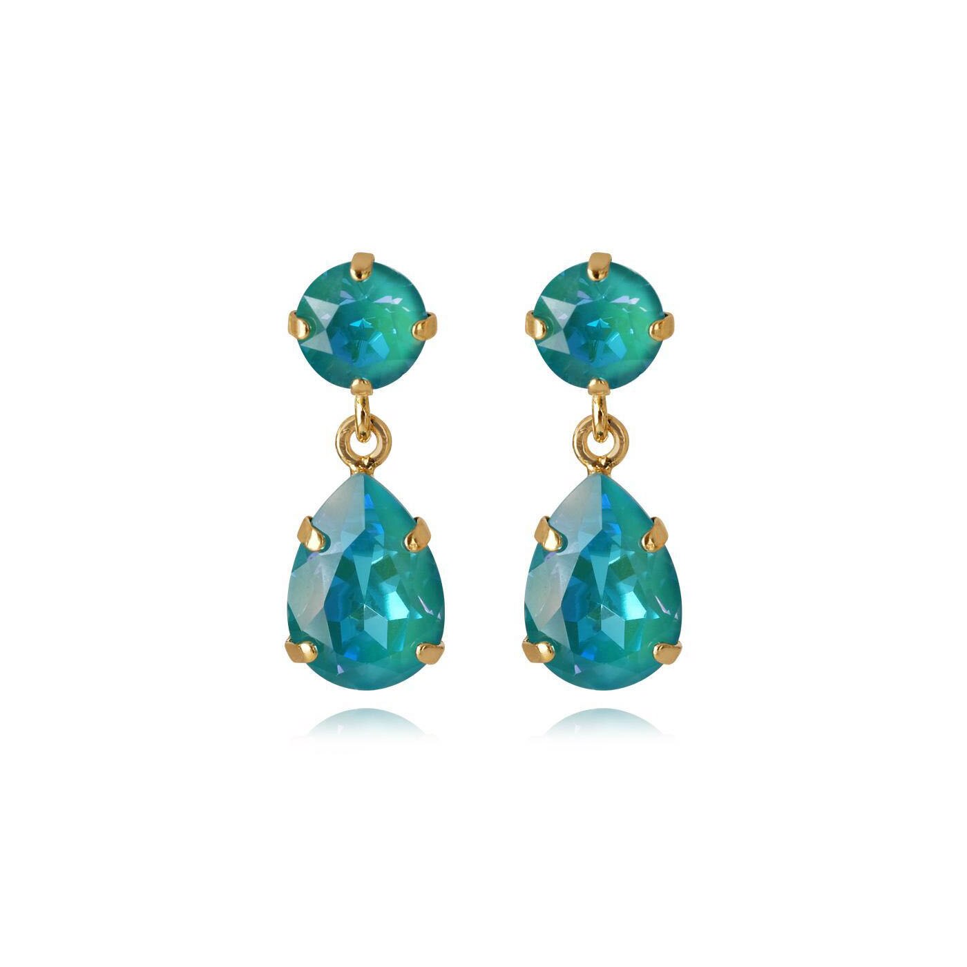 Mini Drop Earrings Gold Laguna Delite