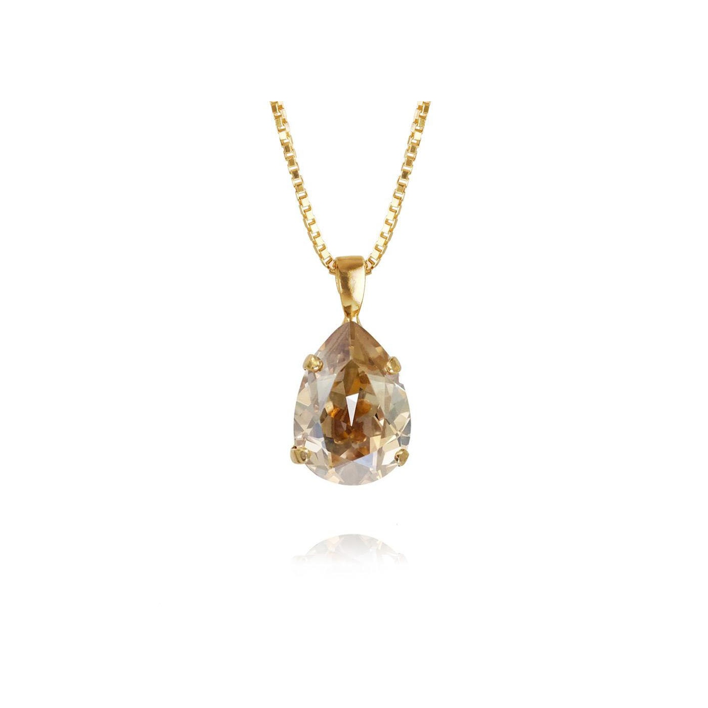 Mini Drop Necklace Gold Golden Shadow