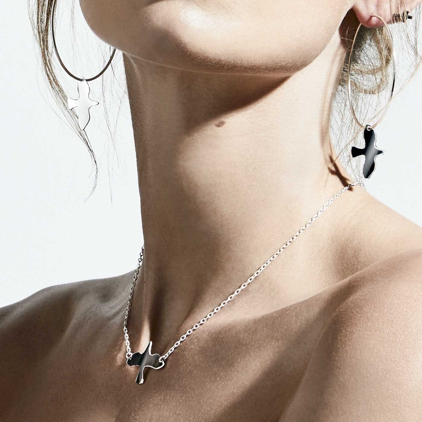 Silver Dove necklace