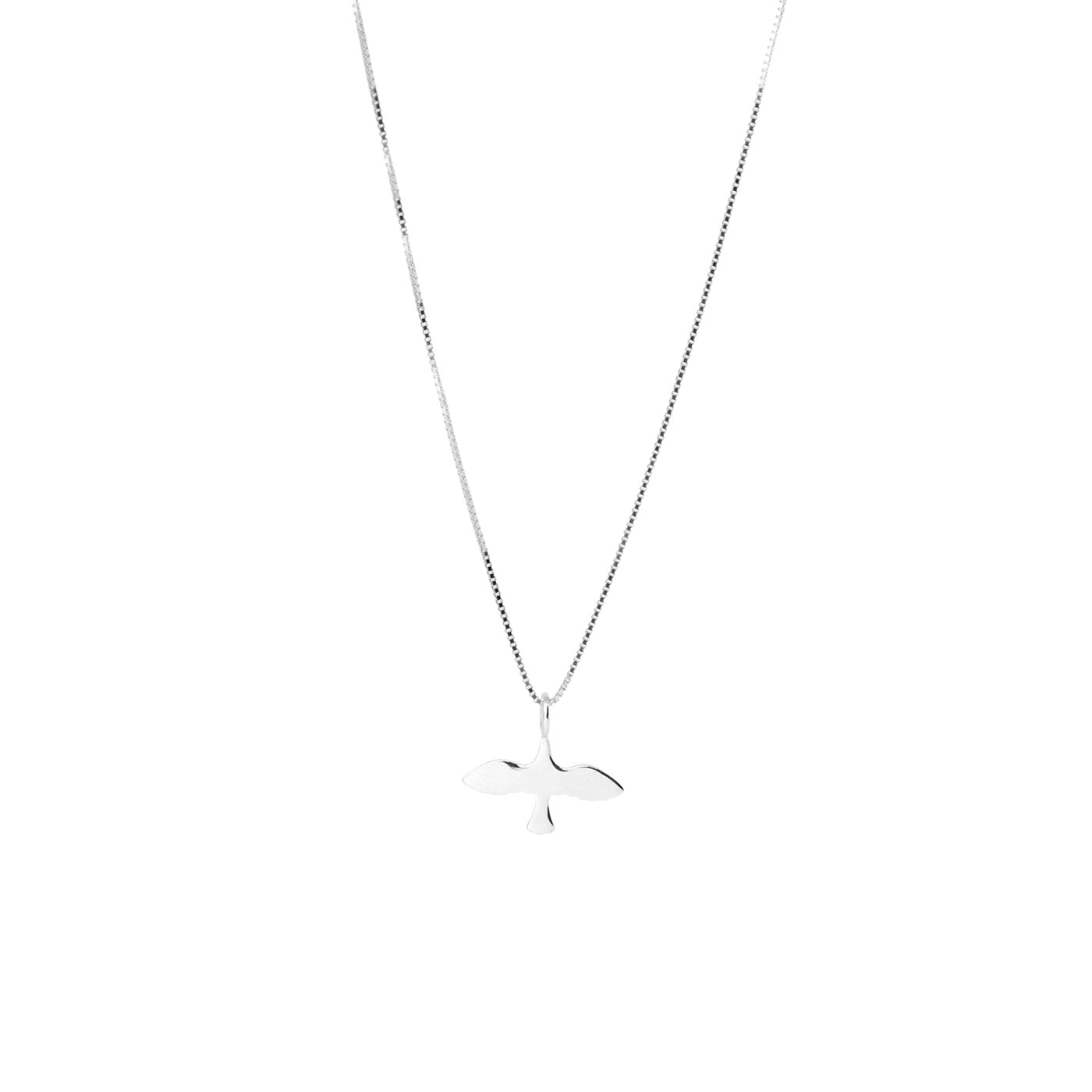 Mini Dove Necklace Silver