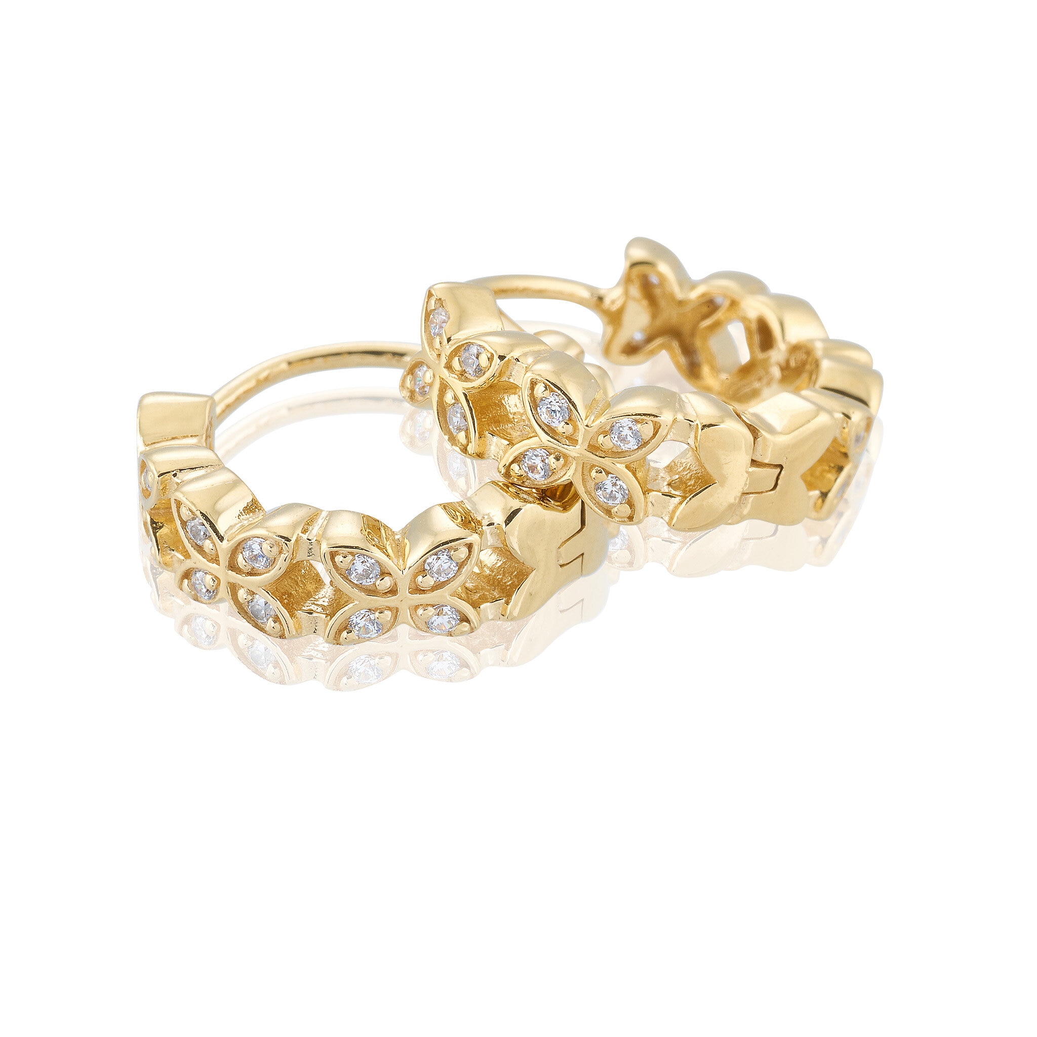 Sparkling ellipse mini Örhängen creol - S
