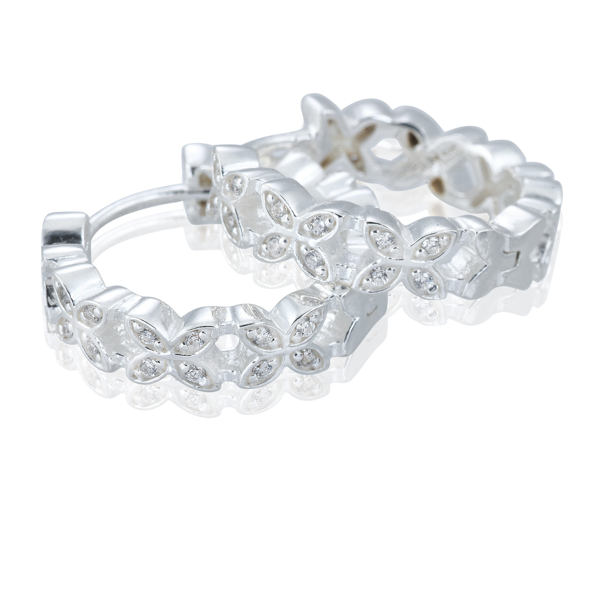 Sparkling ellipse mini Örhängen creol - L