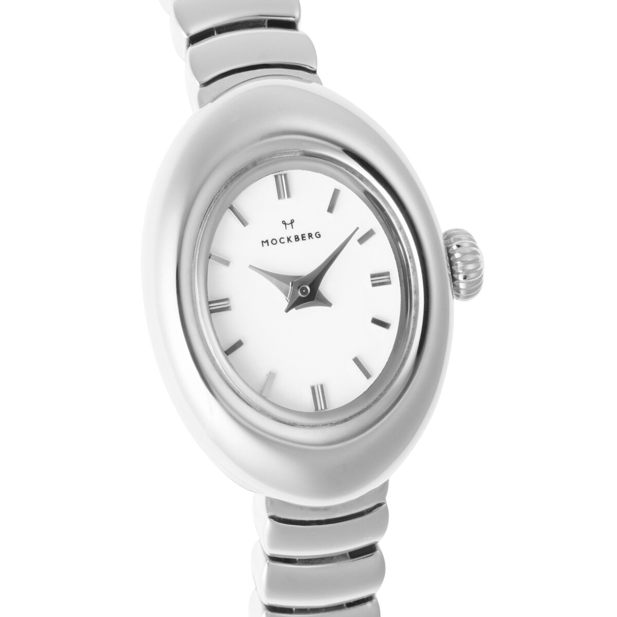 Belle Oval Petite Steel Watch