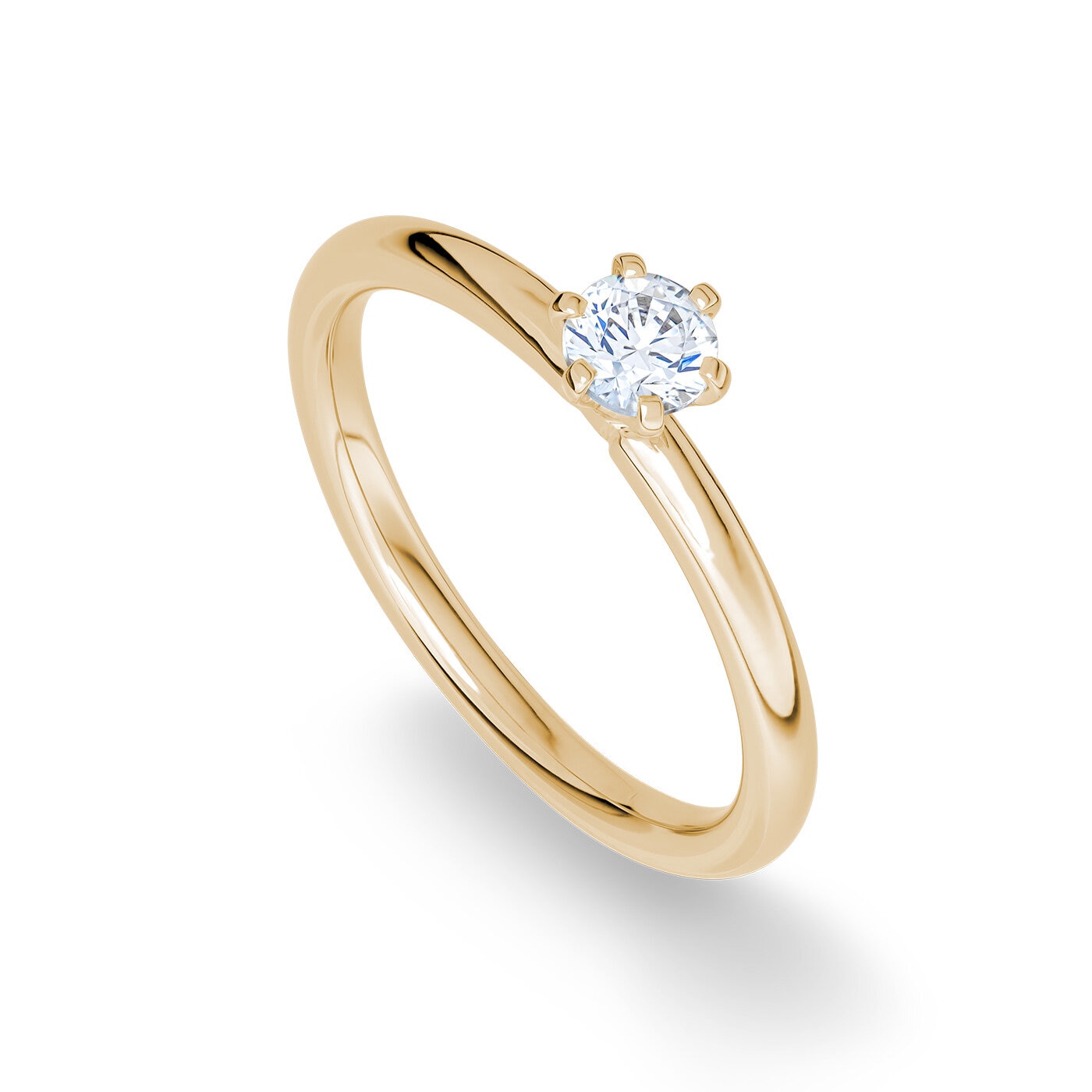 Paulina 0,30 ct rödguld