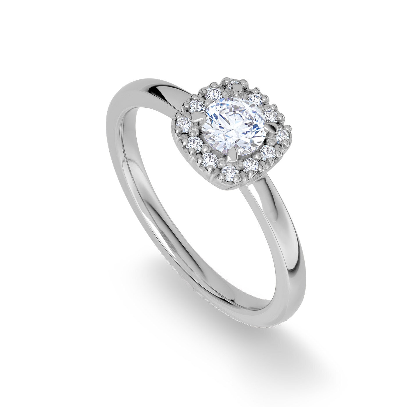 Penny 0,52ct Vitguld