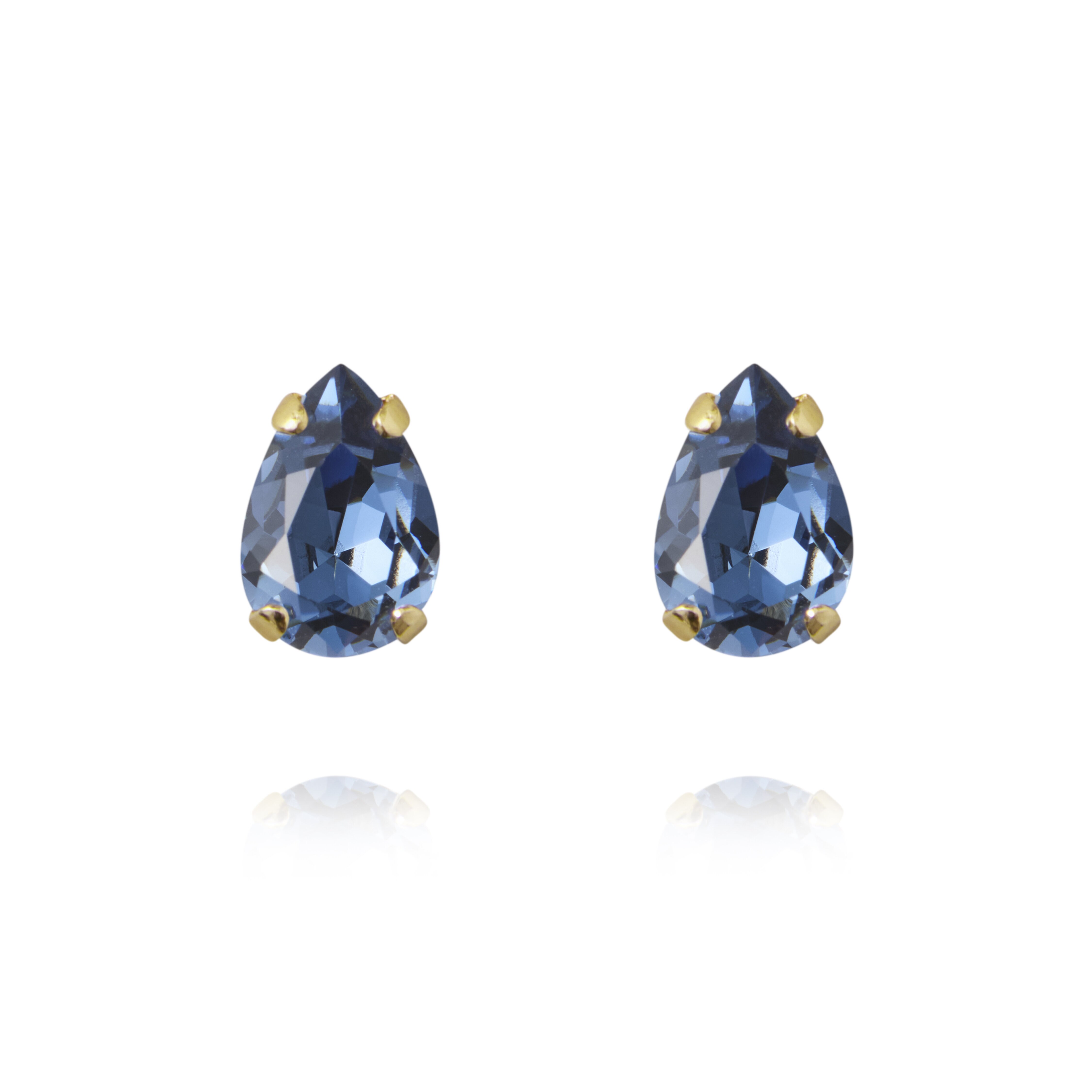 Petite Drop Earrings / Denim Blue