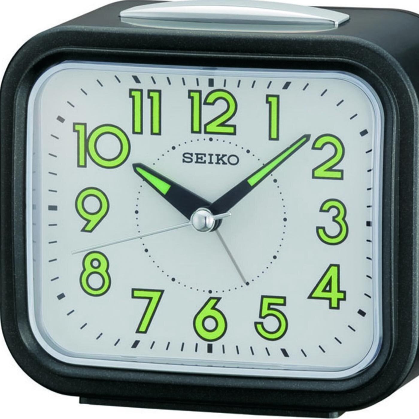 SEIKO ALARM CLOCK9X10X5 CM SWEEP BELL SNOOZE LIGHT