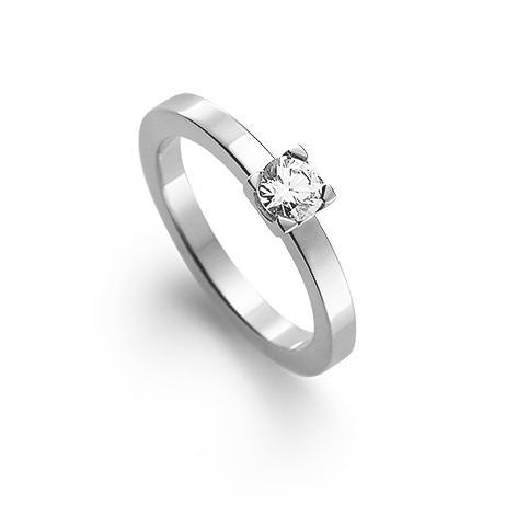 Robyn 0,40 ct vitguld