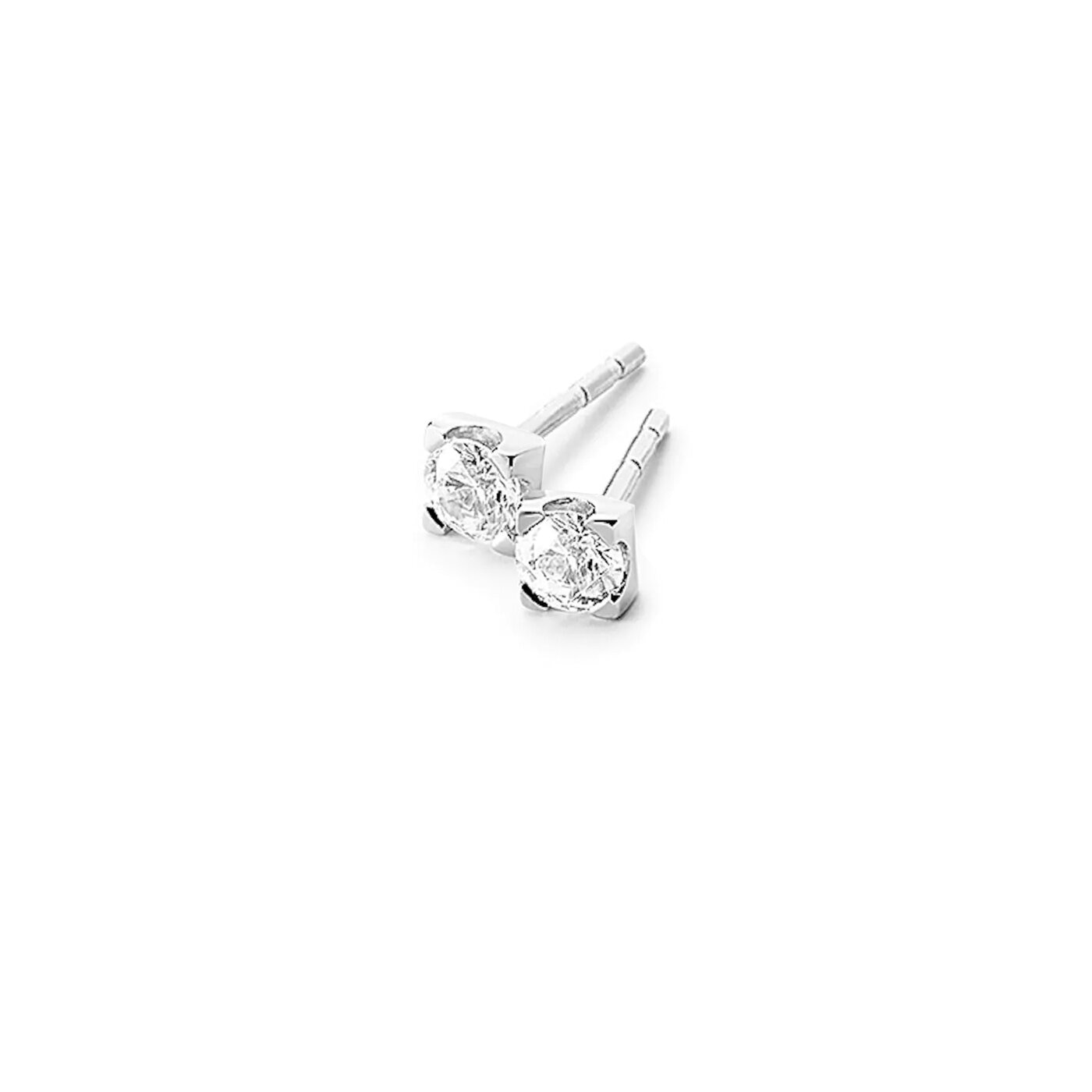 Robyn örhängen 18K vitguld 2x0,05 ct