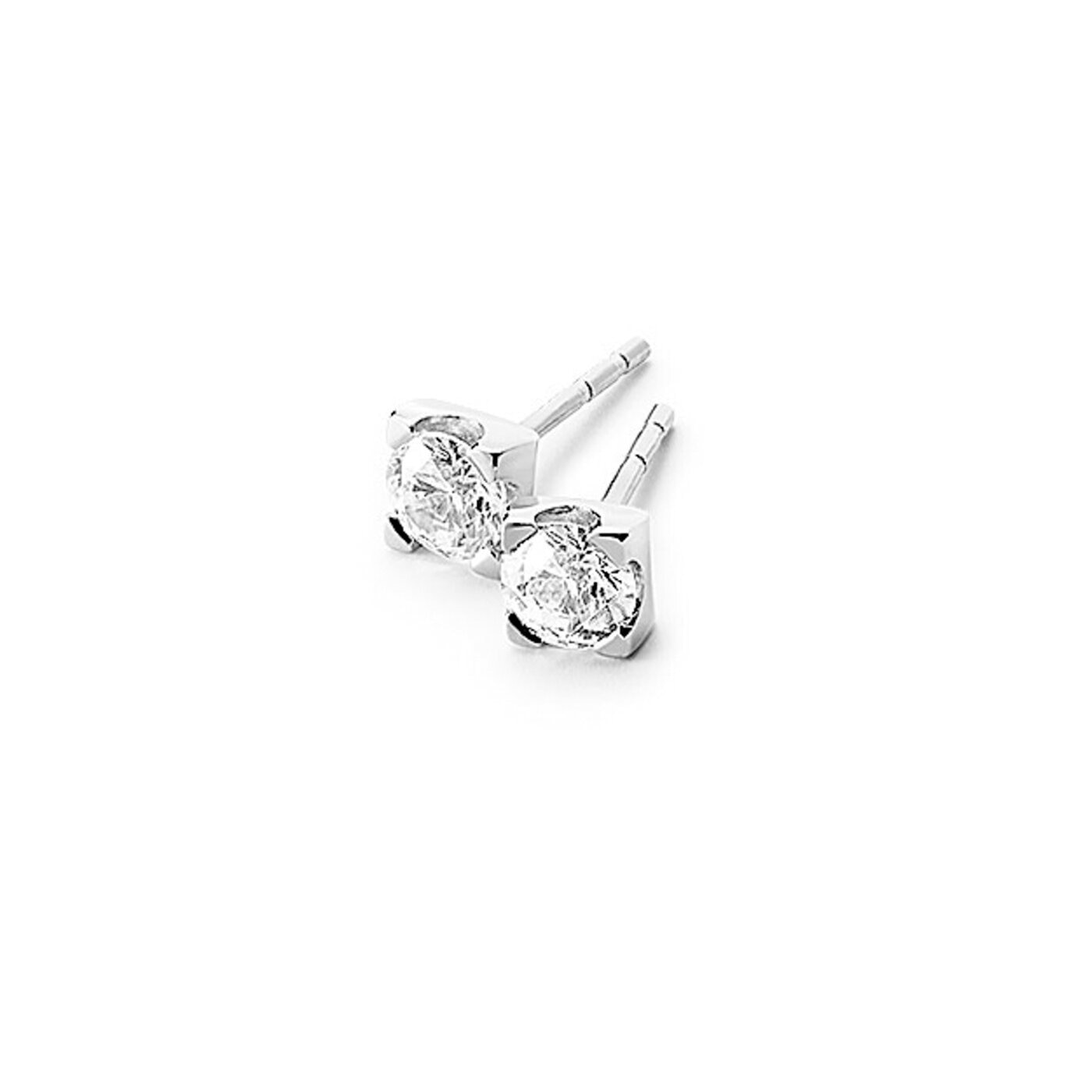 Robyn örhängen 18K vitguld 2x0,20 ct
