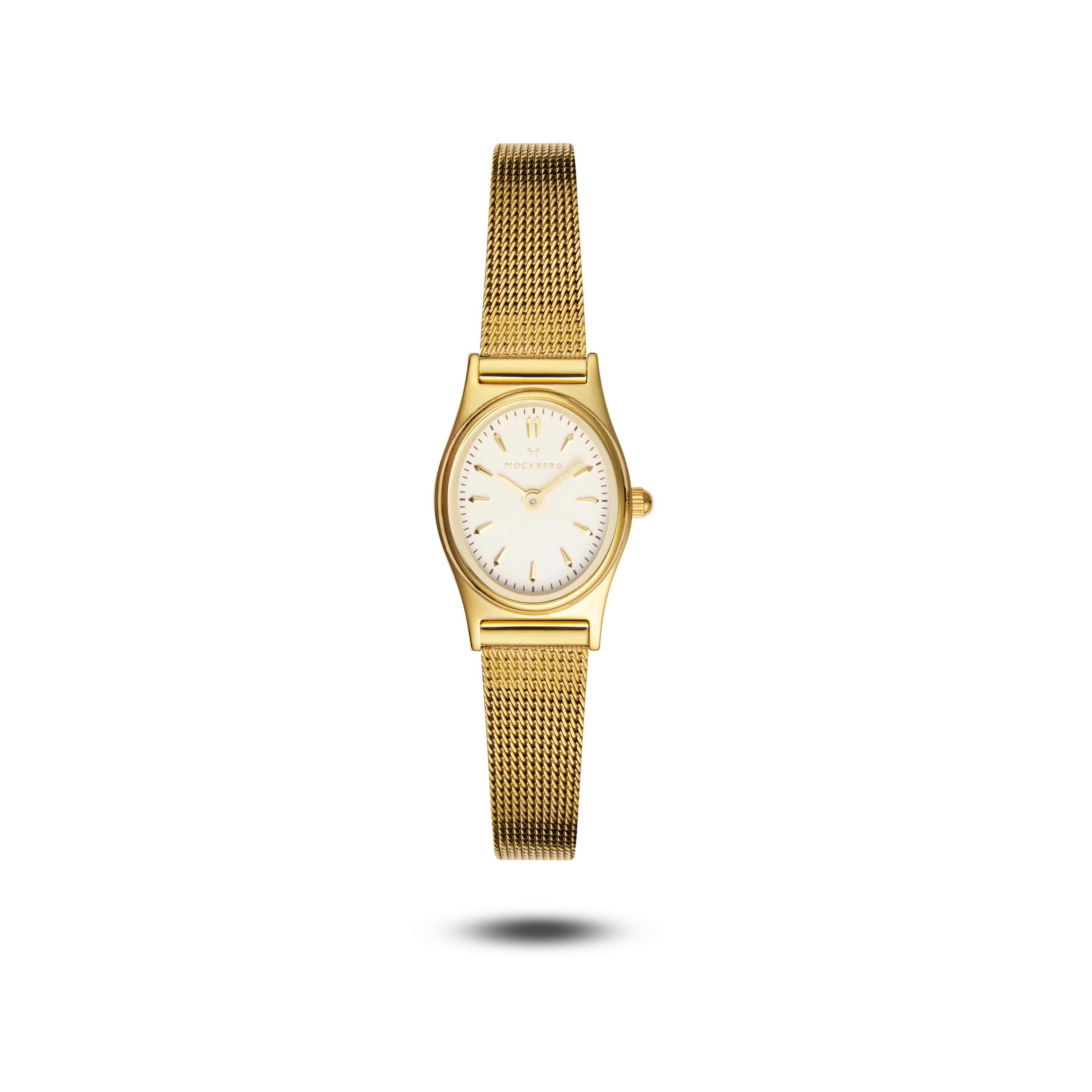 Retro Mesh Gold Watch