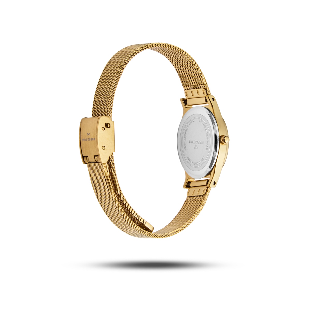 Retro Mesh Gold Watch