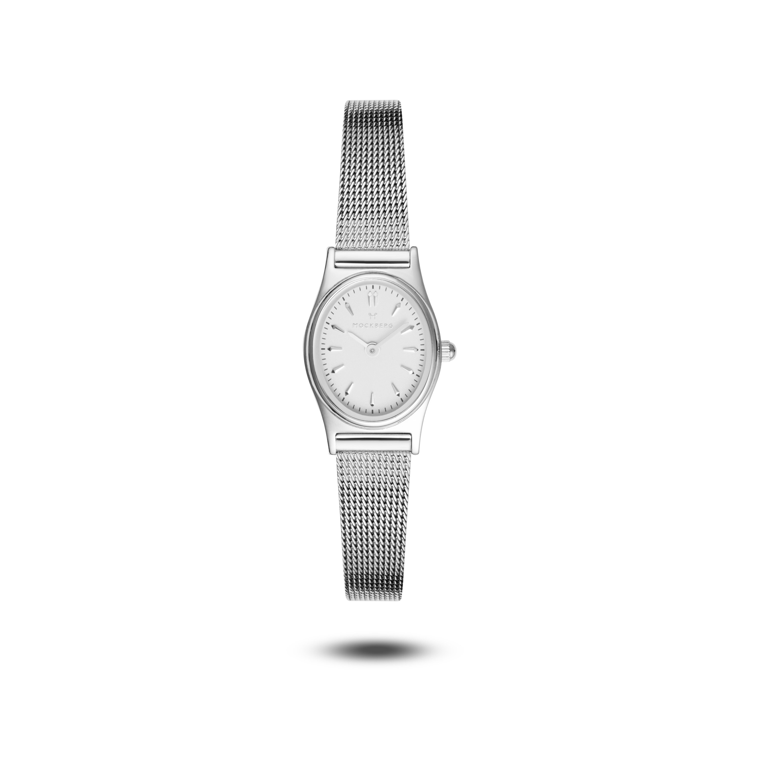 Retro Mesh Silver Watch