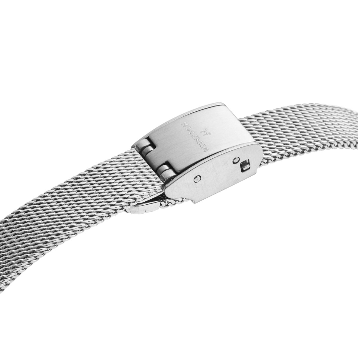 Retro Mesh Silver Watch