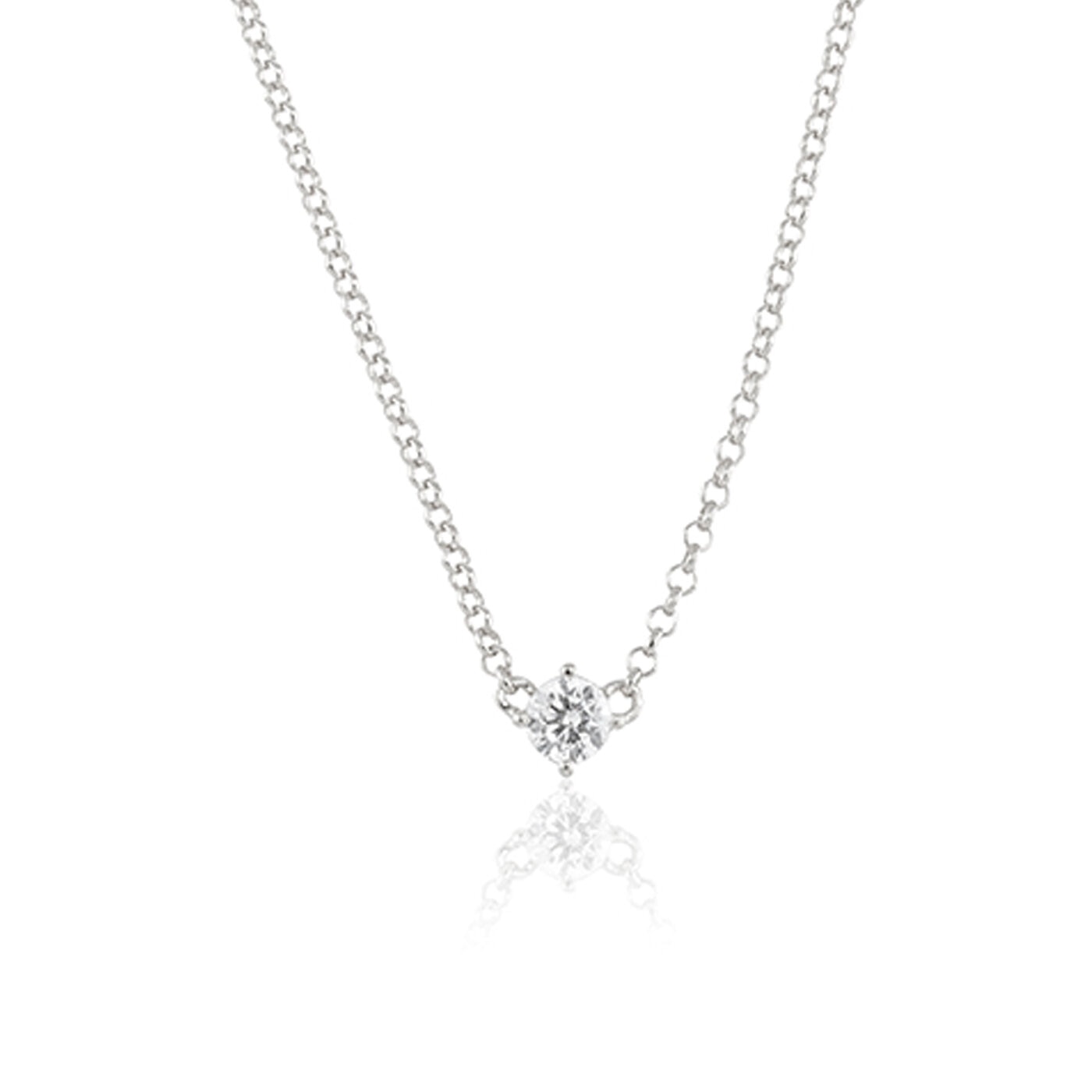 Time to glow mini necklace (silver)