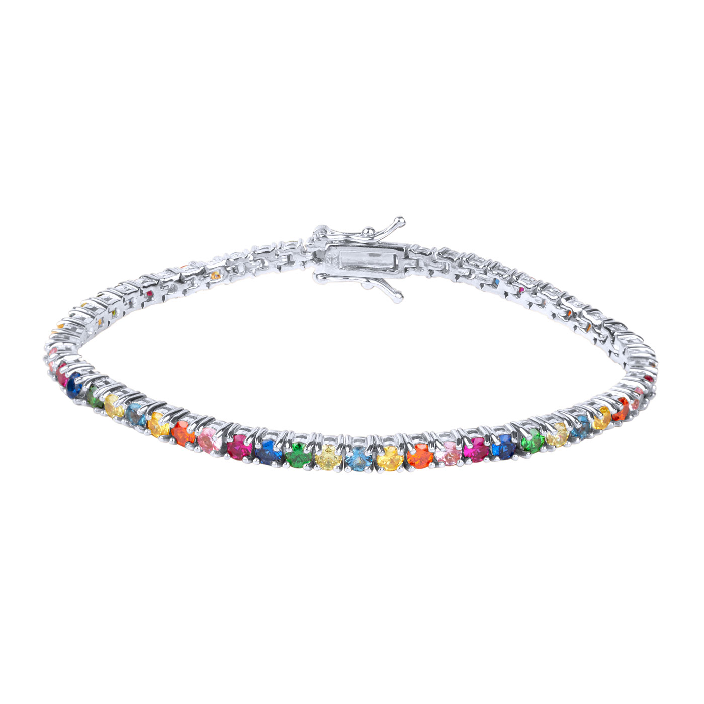 Zirkons bracelet multicolor