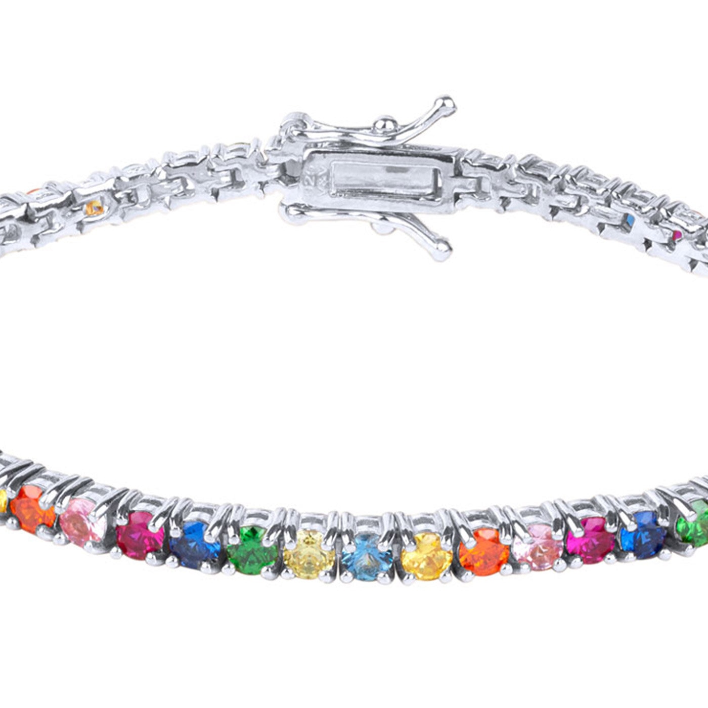 Zirkons bracelet multicolor