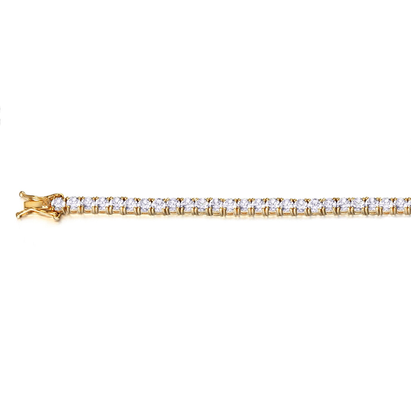 Zircons bracelet goldplated