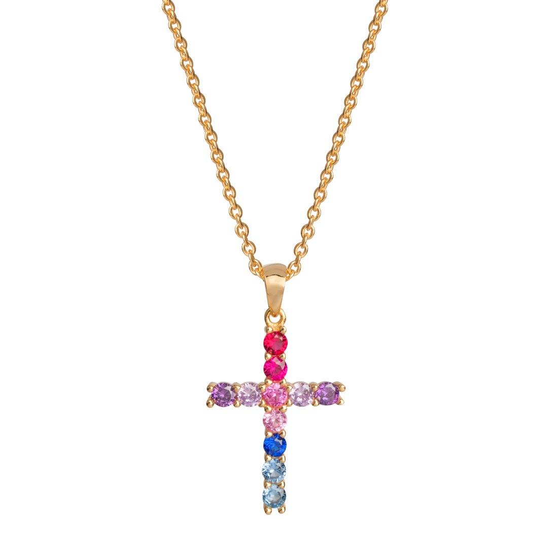 PENDANT CZ-MULTICOLOUR 2,25MM CAD.16,5INCH