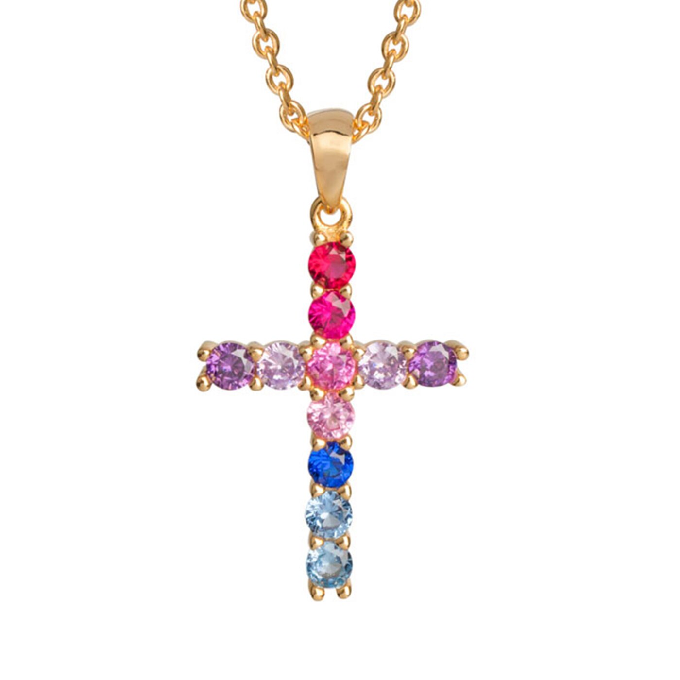 PENDANT CZ-MULTICOLOUR 2,25MM CAD.16,5INCH