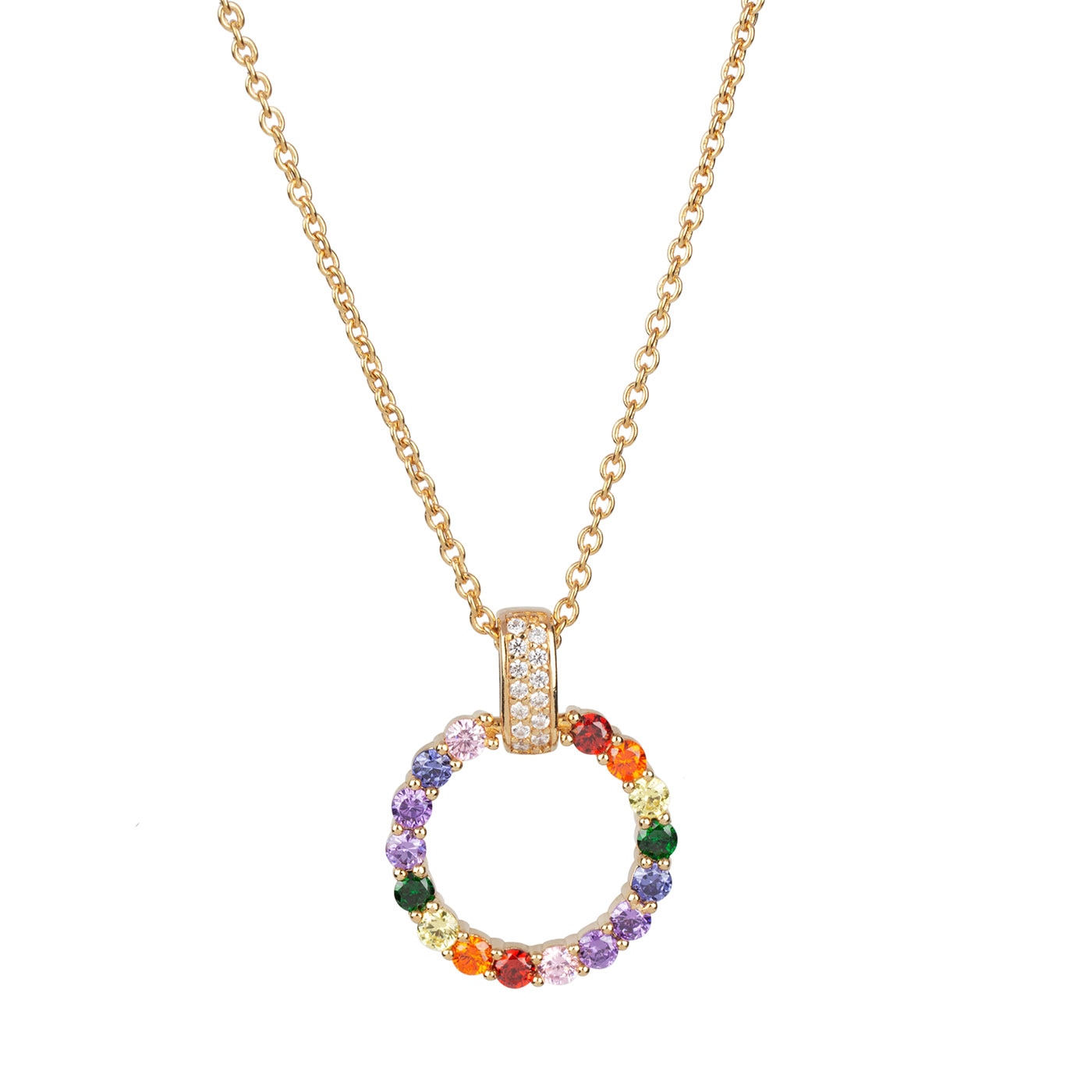 Zircons Pendant multicolor