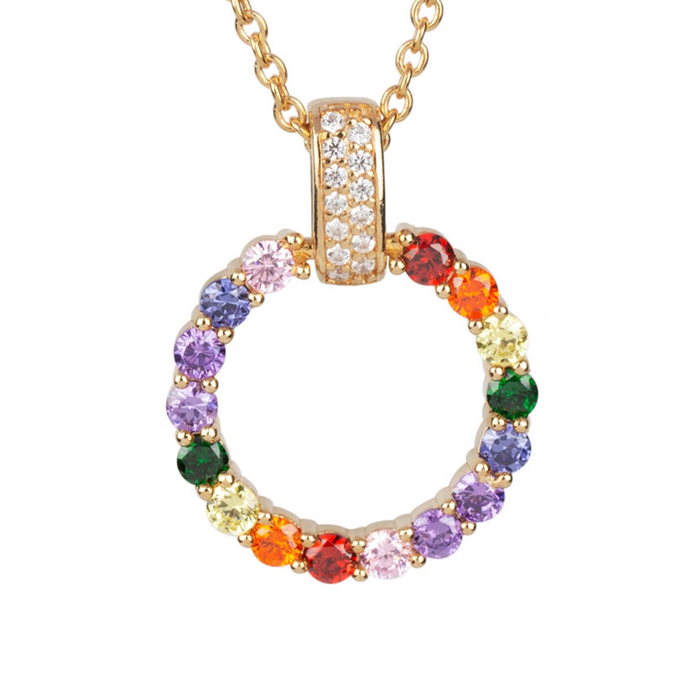 Zircons Pendant multicolor