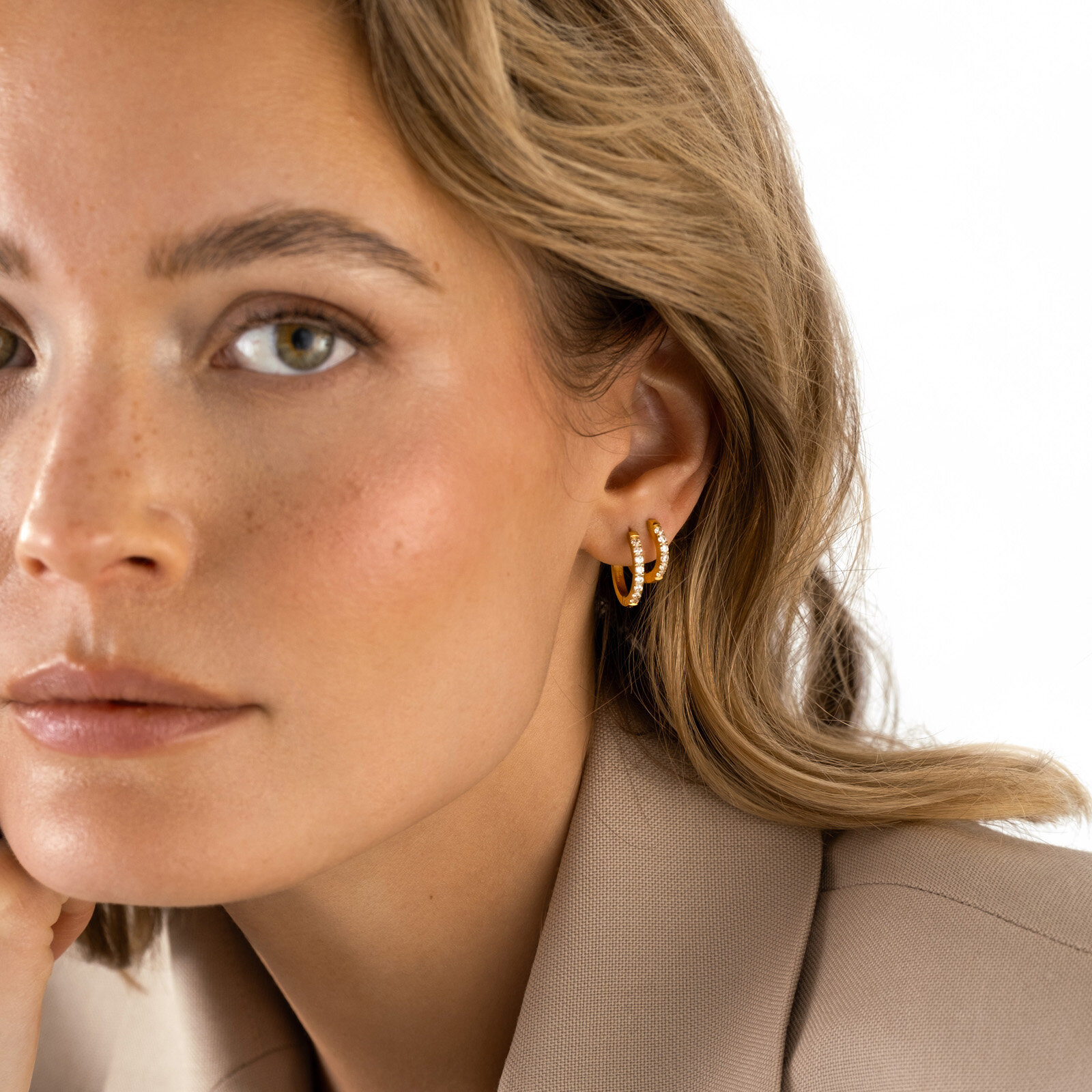 Shiny Gold Hoops Small