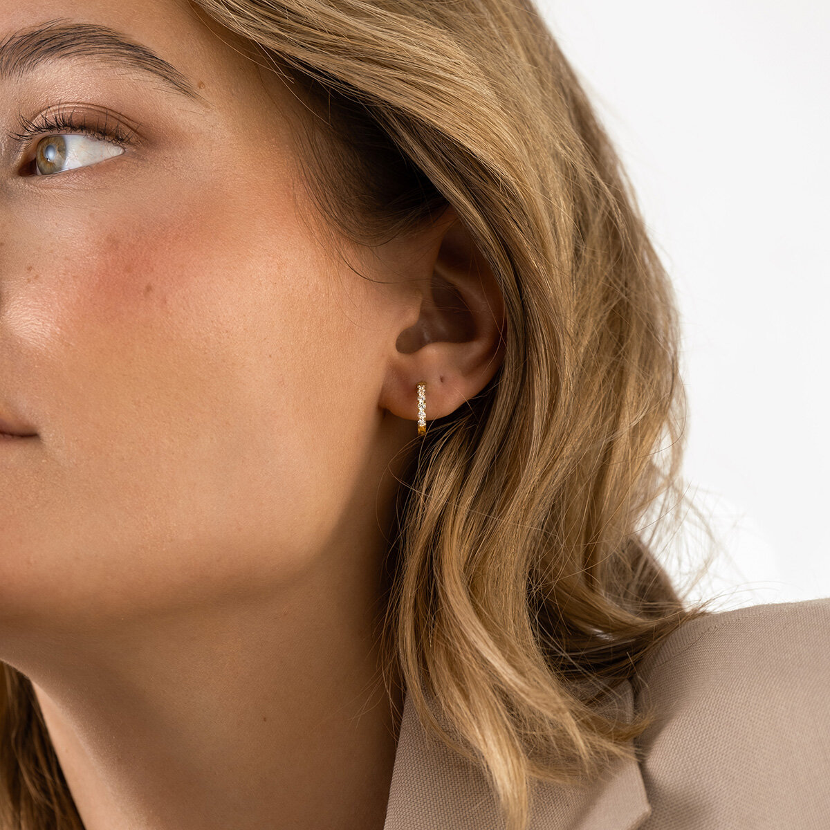 Shiny Gold Hoops Small