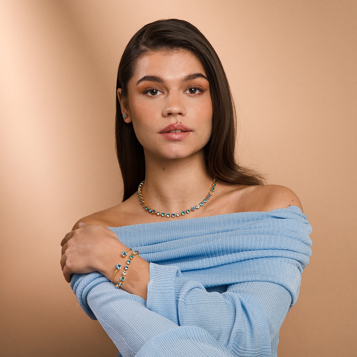 Nicola Heart Bracelet / Sea Breeze Combo