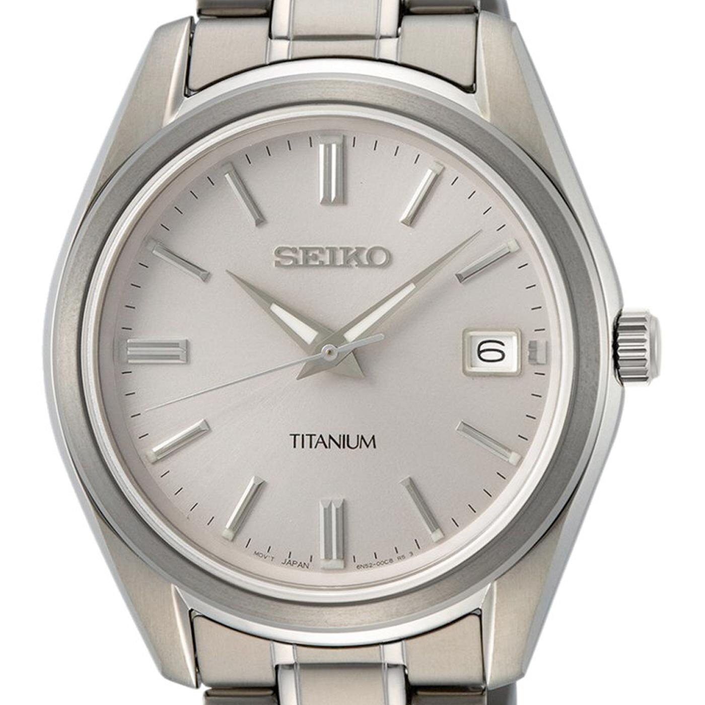 SEIKO MENS TITANIUM 40MM SAPPHIRE 100M'