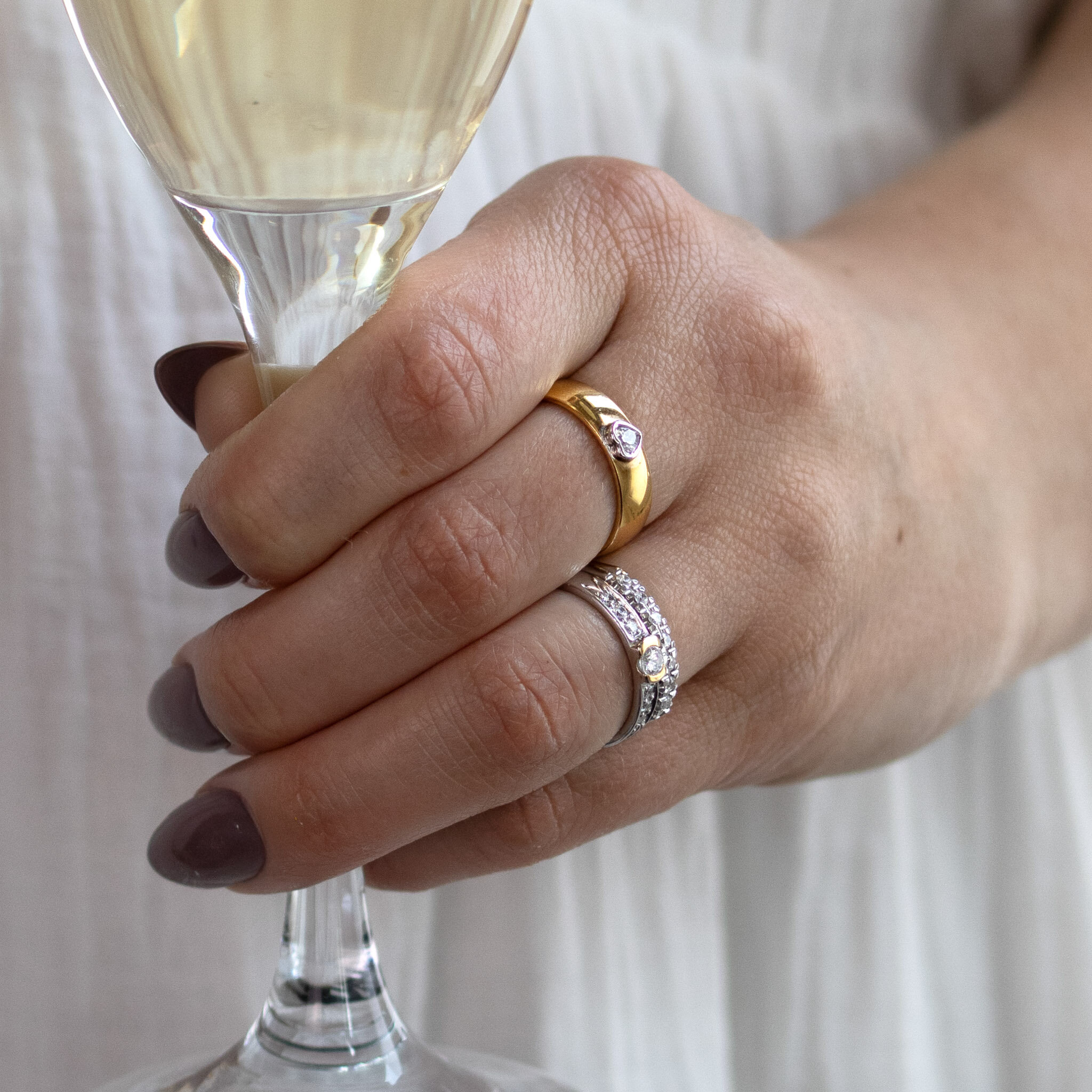 Sara 0,14 ct rödguld