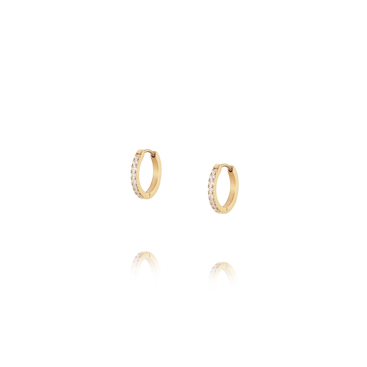 Shiny Gold Hoops Medium