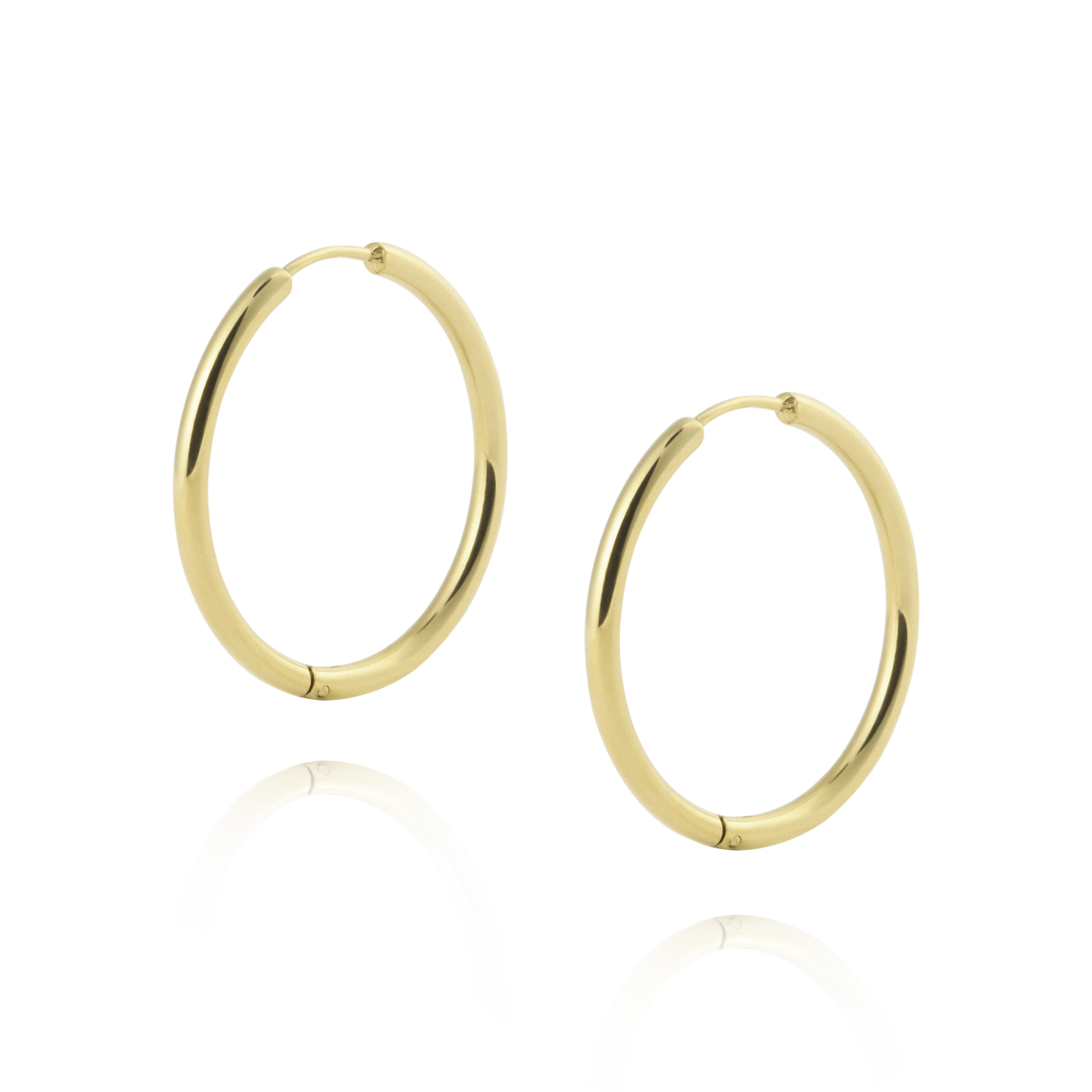 Slim Gold Extra Large Hoops