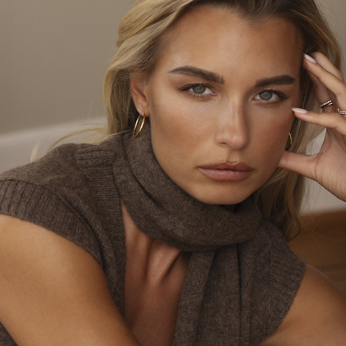 Slim Gold Extra Large Hoops