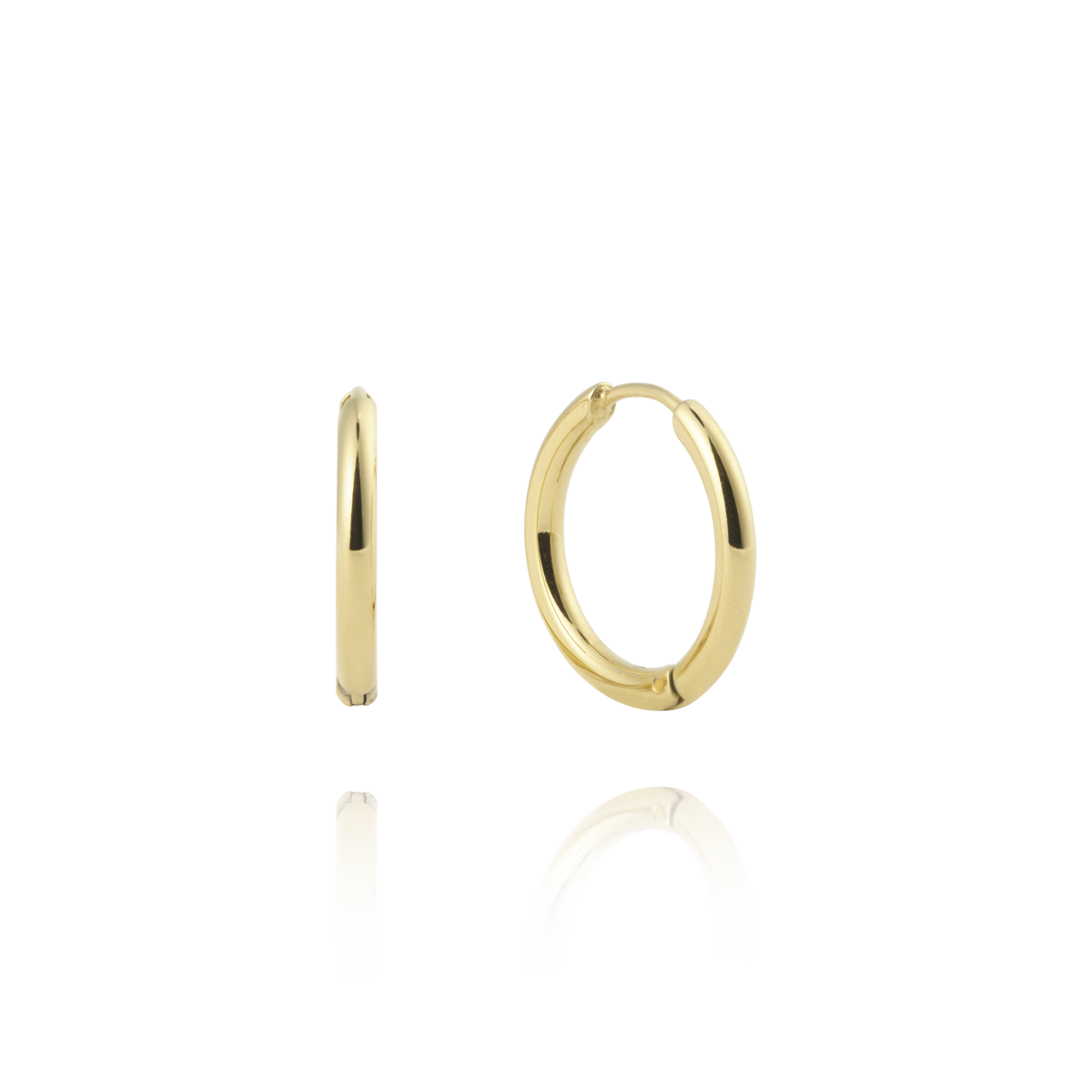 Slim Gold Medium Hoops