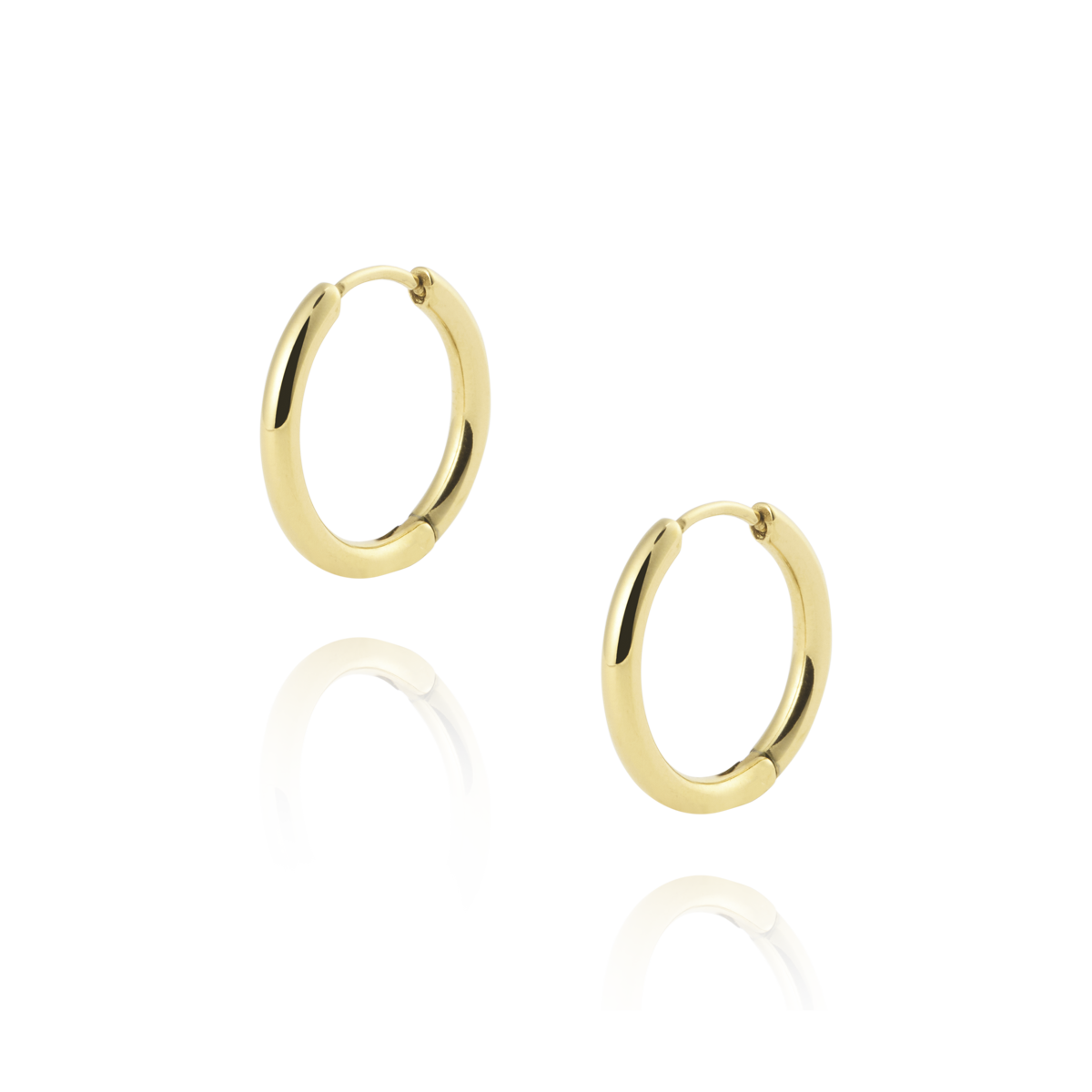 Slim Gold Medium Hoops