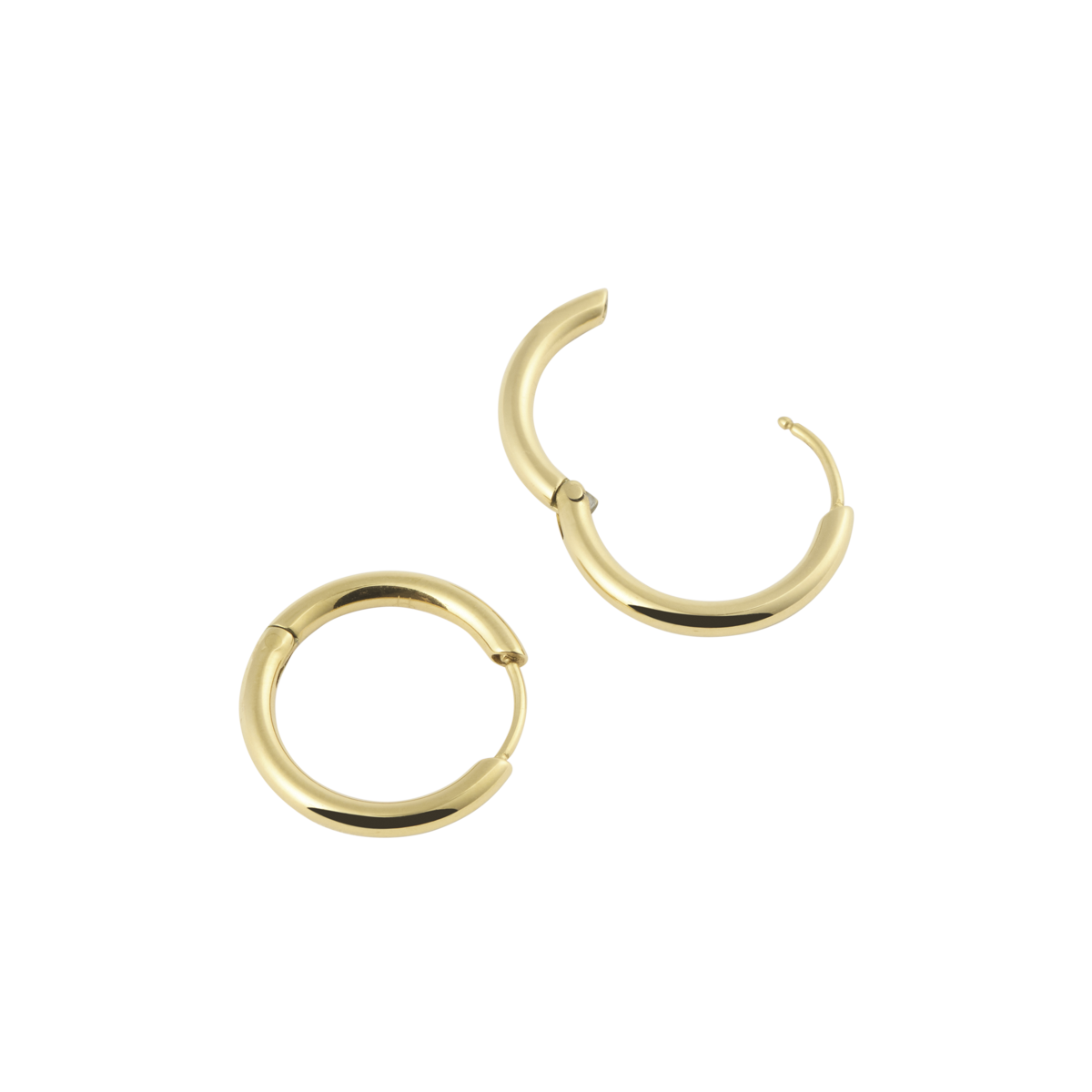 Slim Gold Medium Hoops