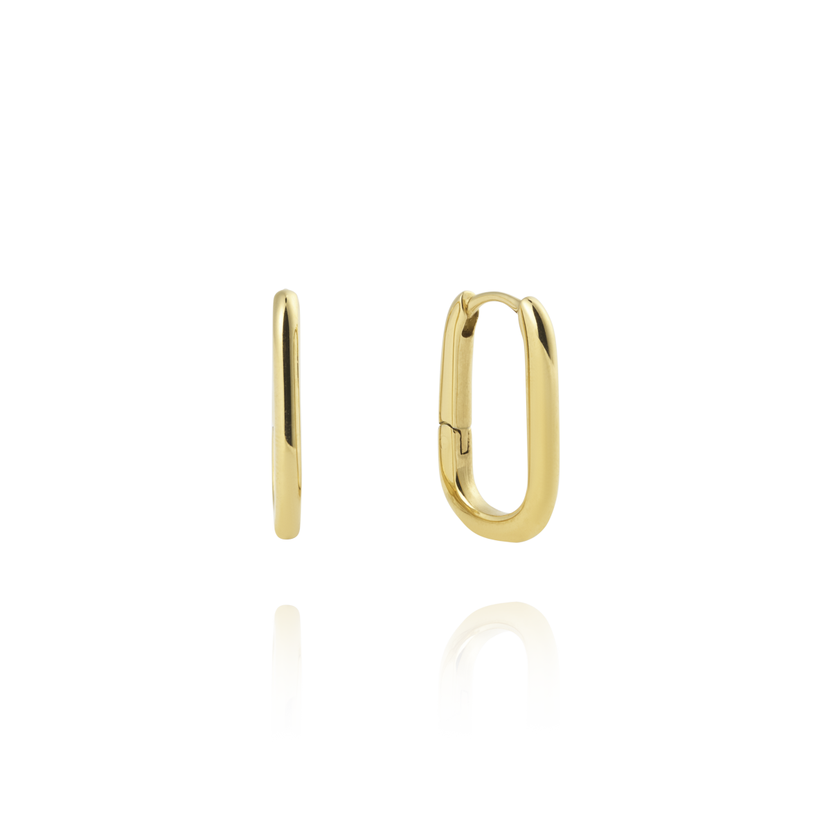 Slim Gold Medium U-Hoops