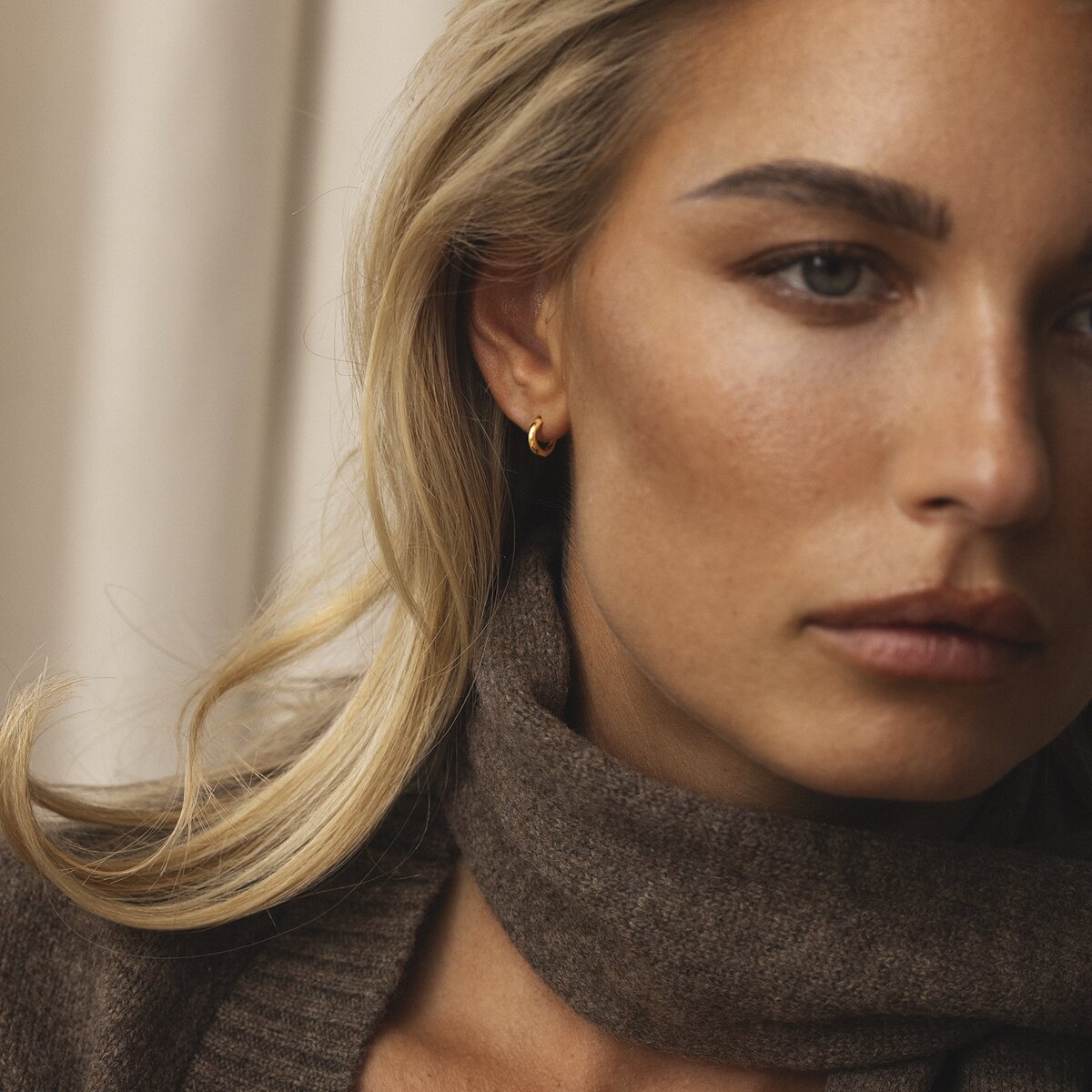 Slim Gold Mini Hoops