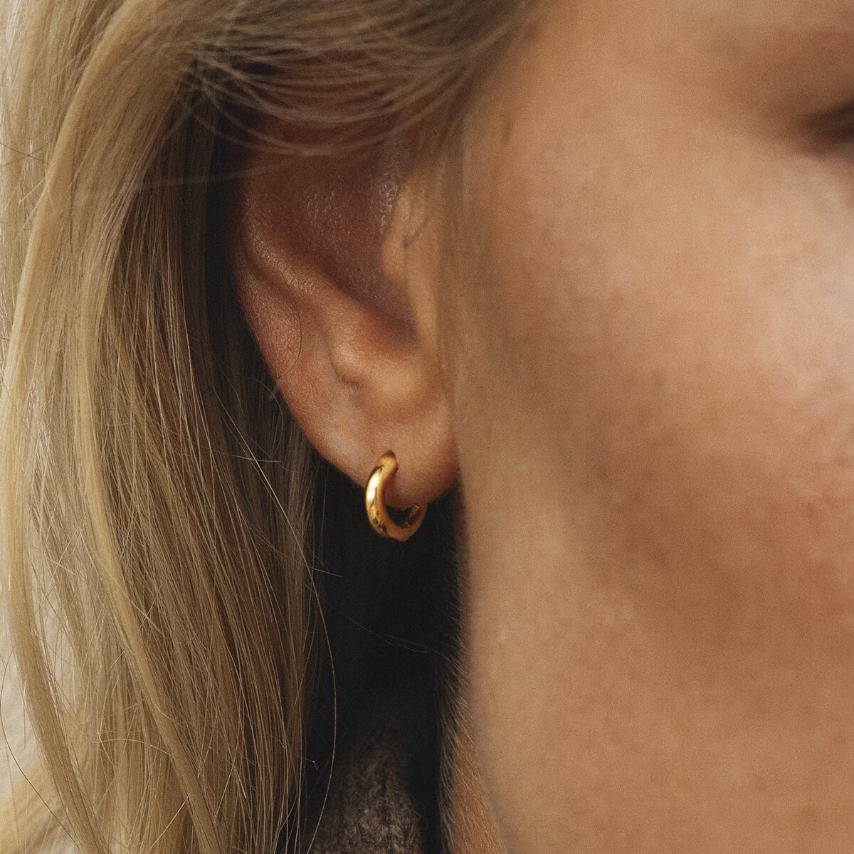 Slim Gold Mini Hoops