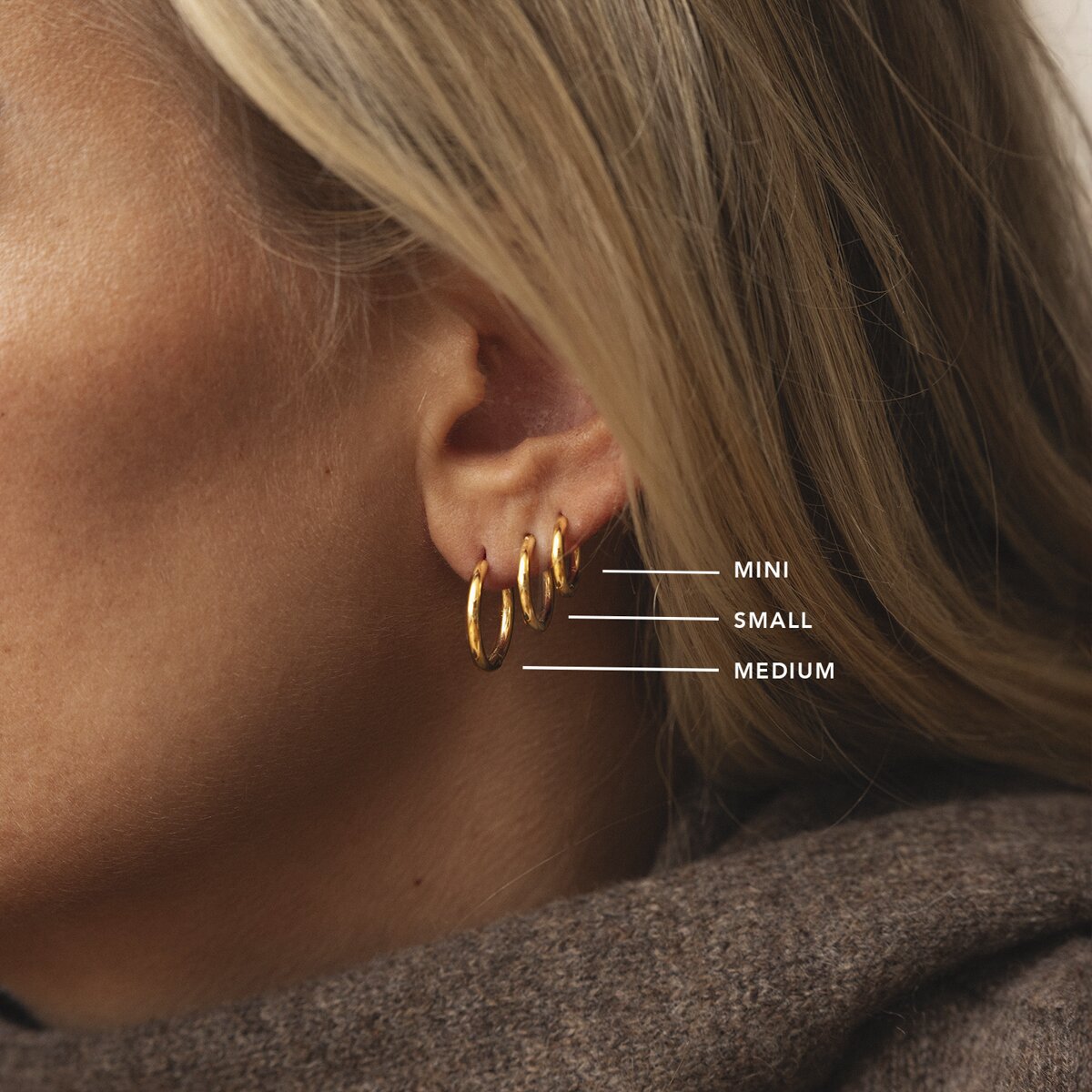 Slim Gold Small Hoops