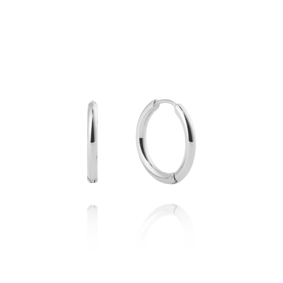 Slim Steel Medium Hoops