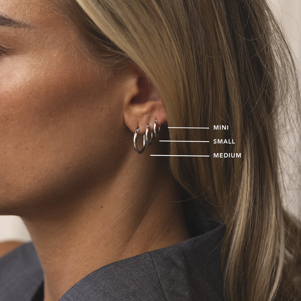 Slim Steel Mini Hoops