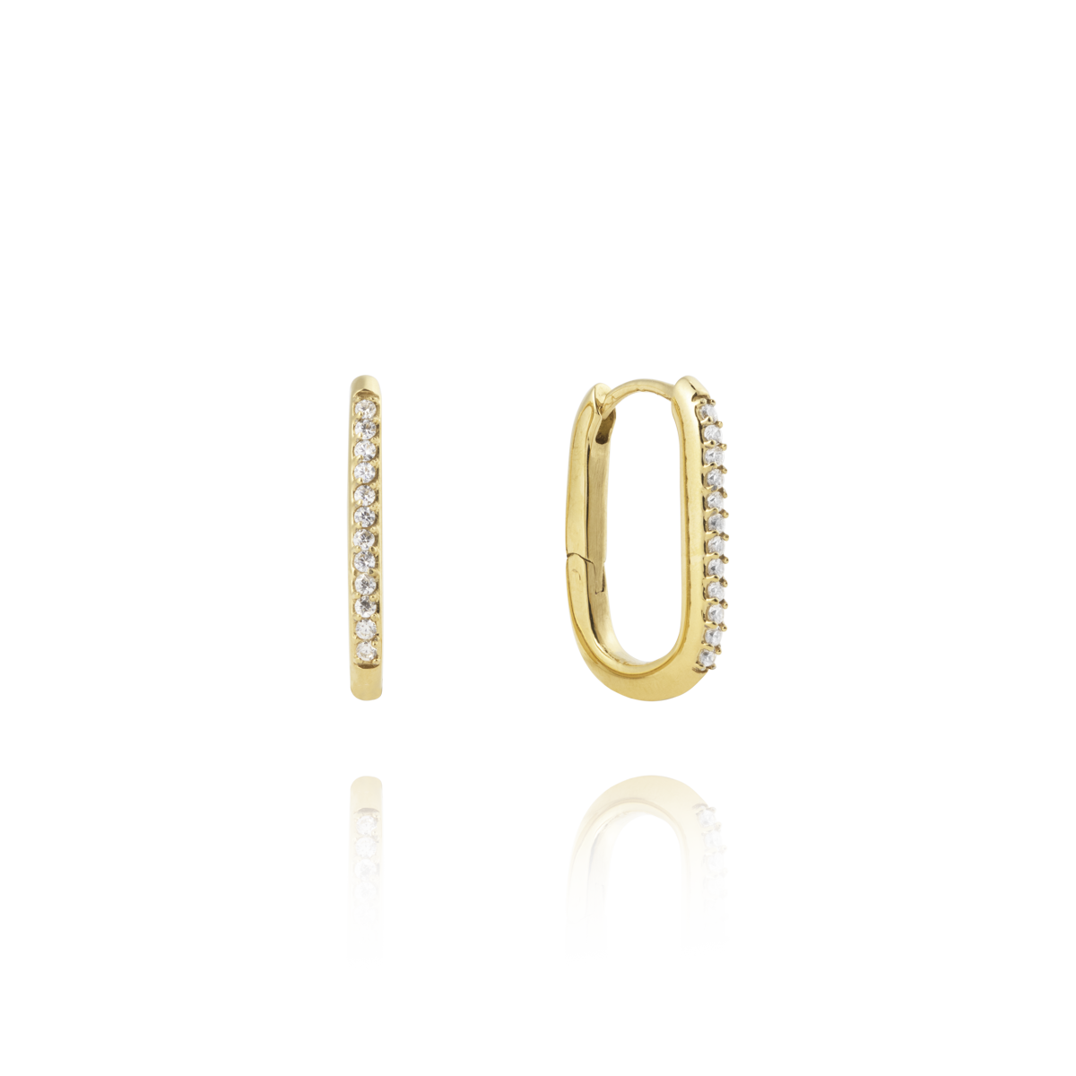 Sparkle Gold Medium U-Hoops