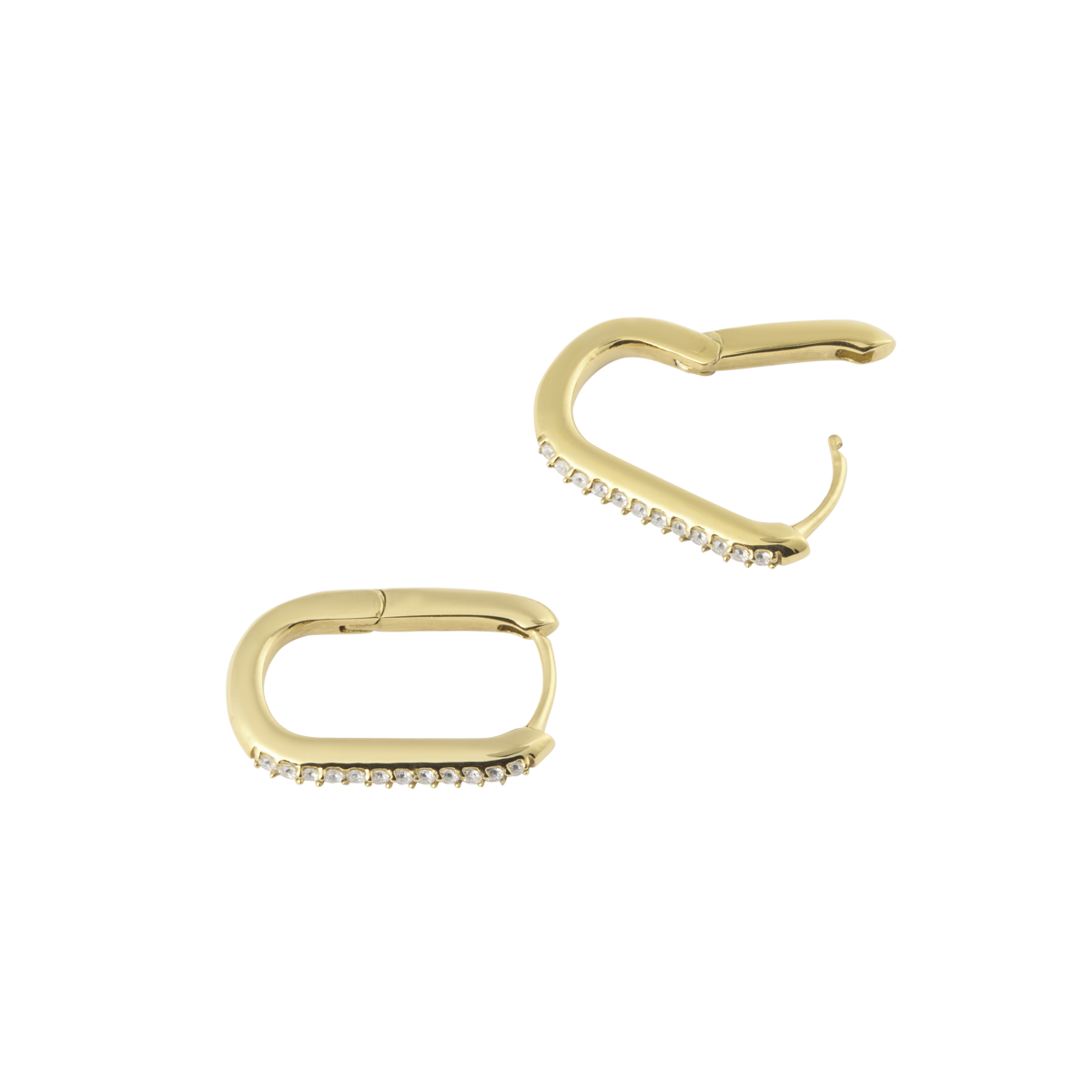 Sparkle Gold Medium U-Hoops