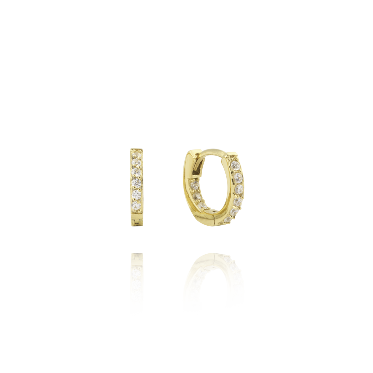 Sparkle Gold Mini Hoops