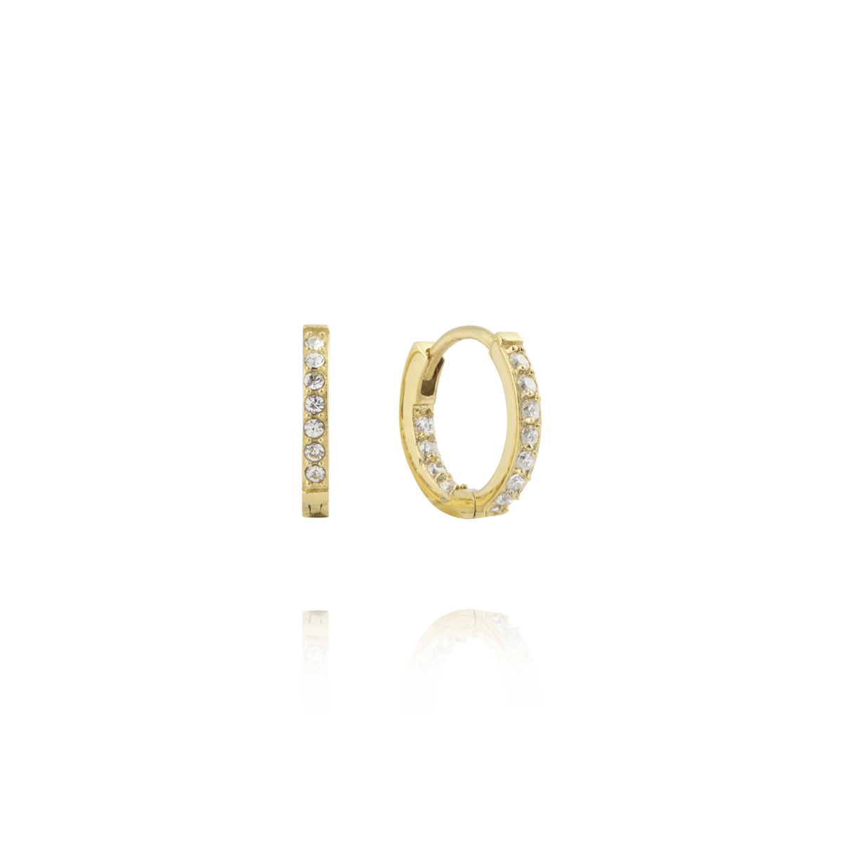 Sparkle Gold Small Hoops