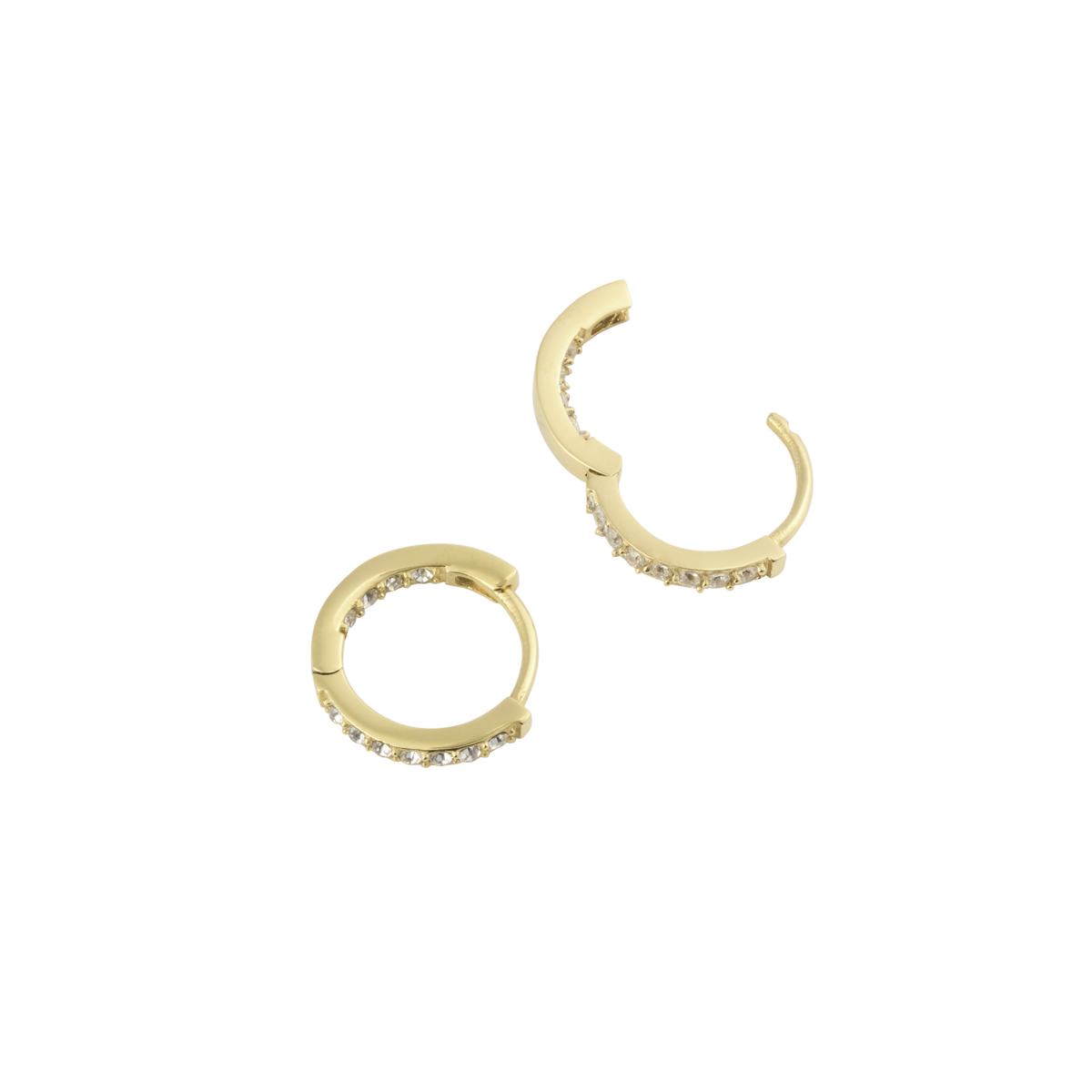 Sparkle Gold Small Hoops