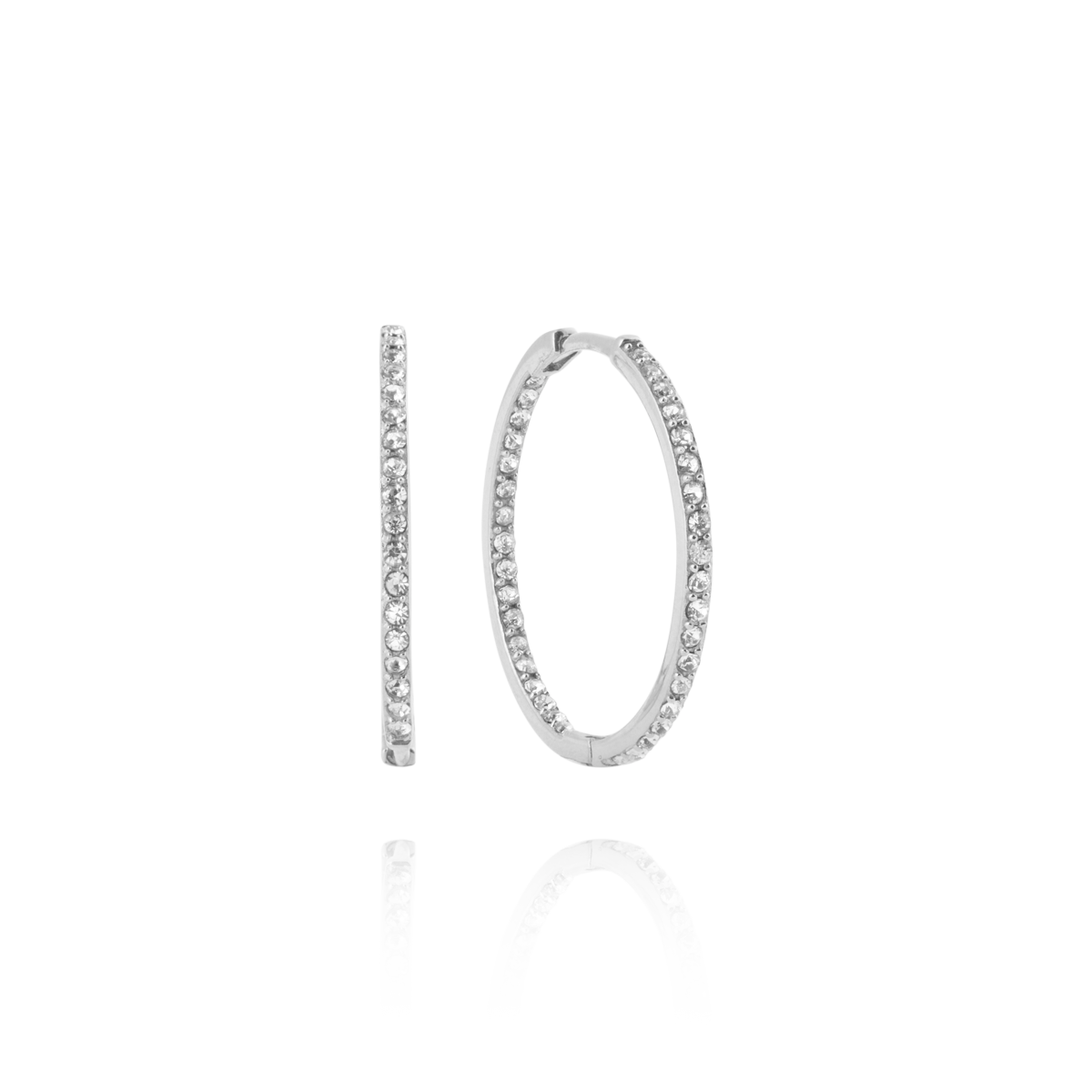 Sparkle Steel Extra Large Hoops