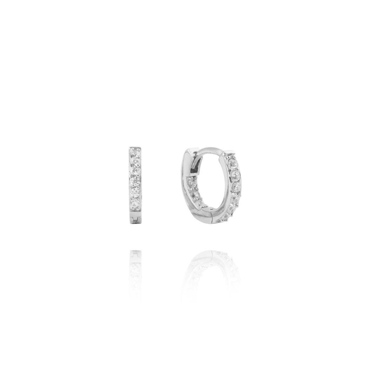 Sparkle Steel Mini Hoops